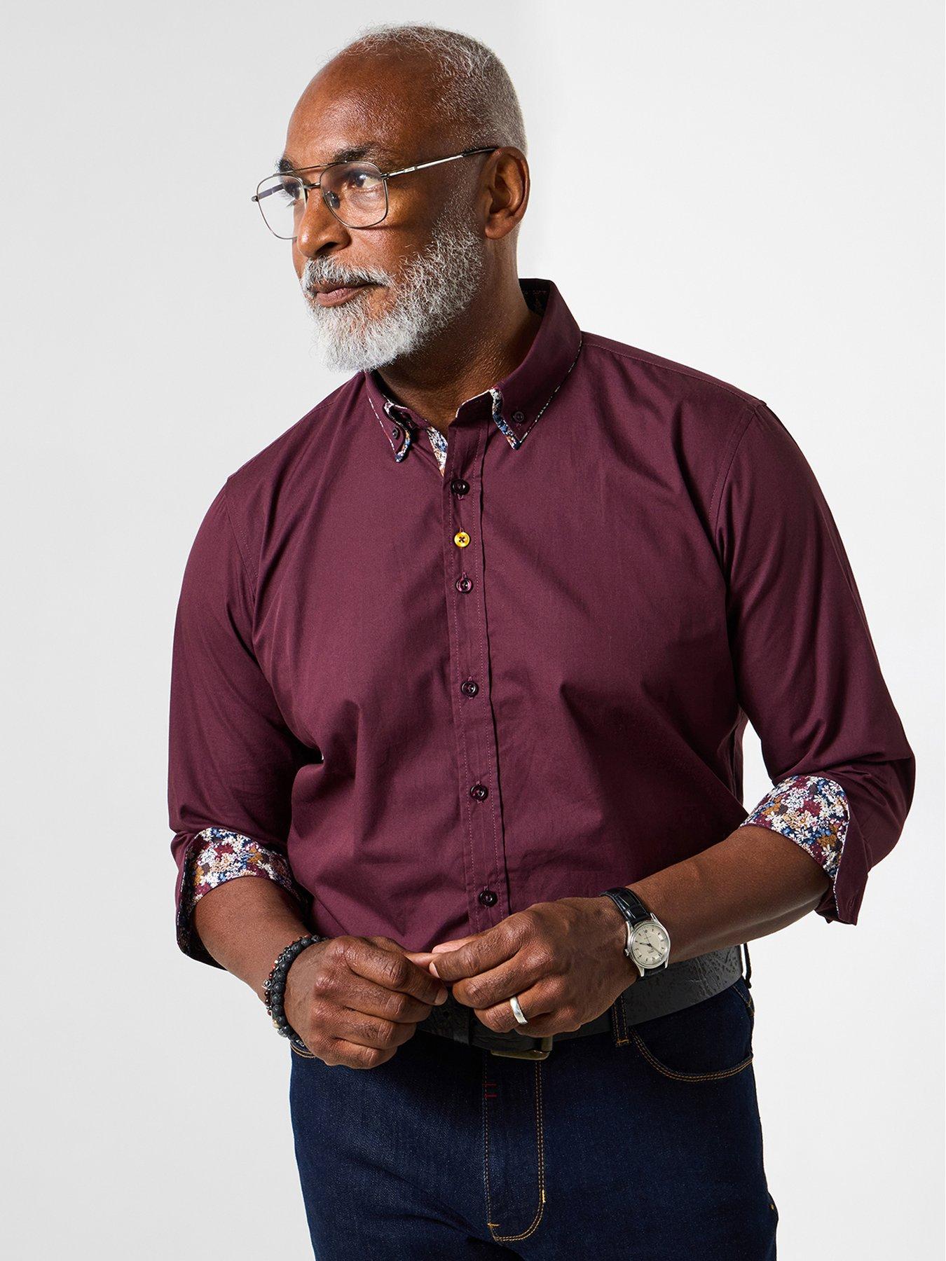 Joe Browns Distinctive Double Collar Shirt - Red