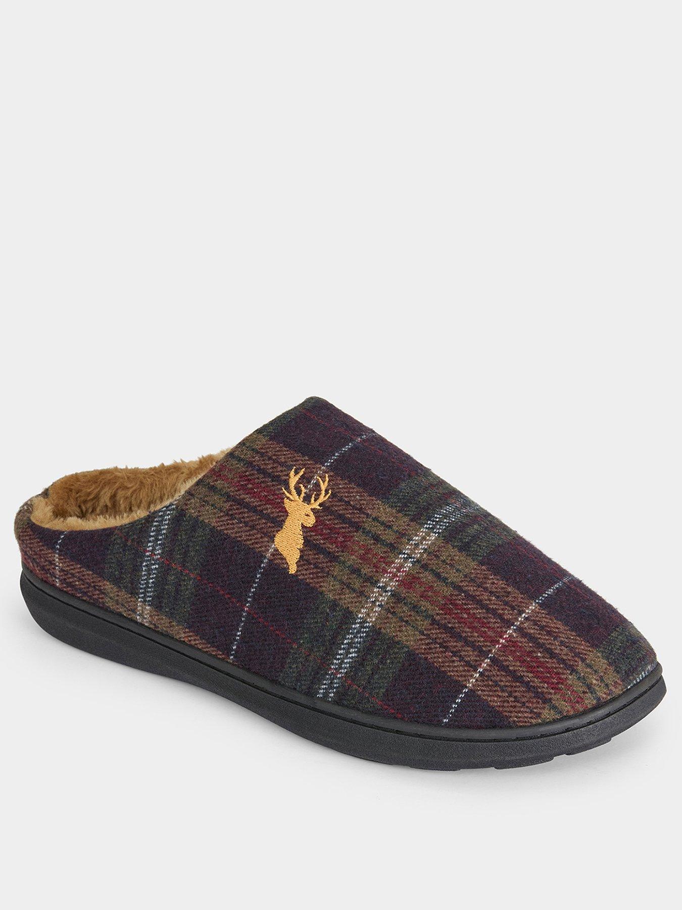  image of joe-browns-mens-tartan-slippers