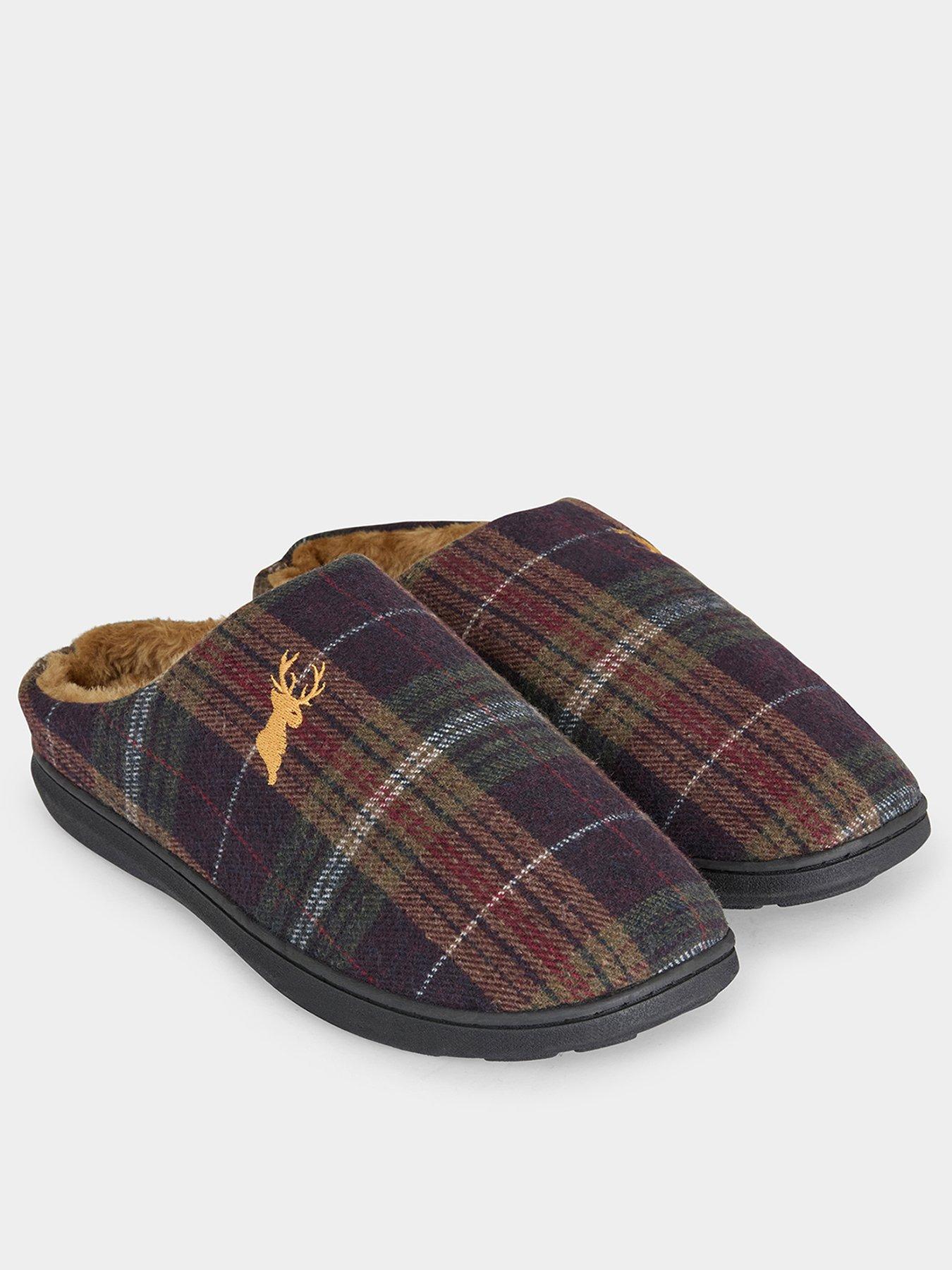  image of joe-browns-mens-tartan-slippers