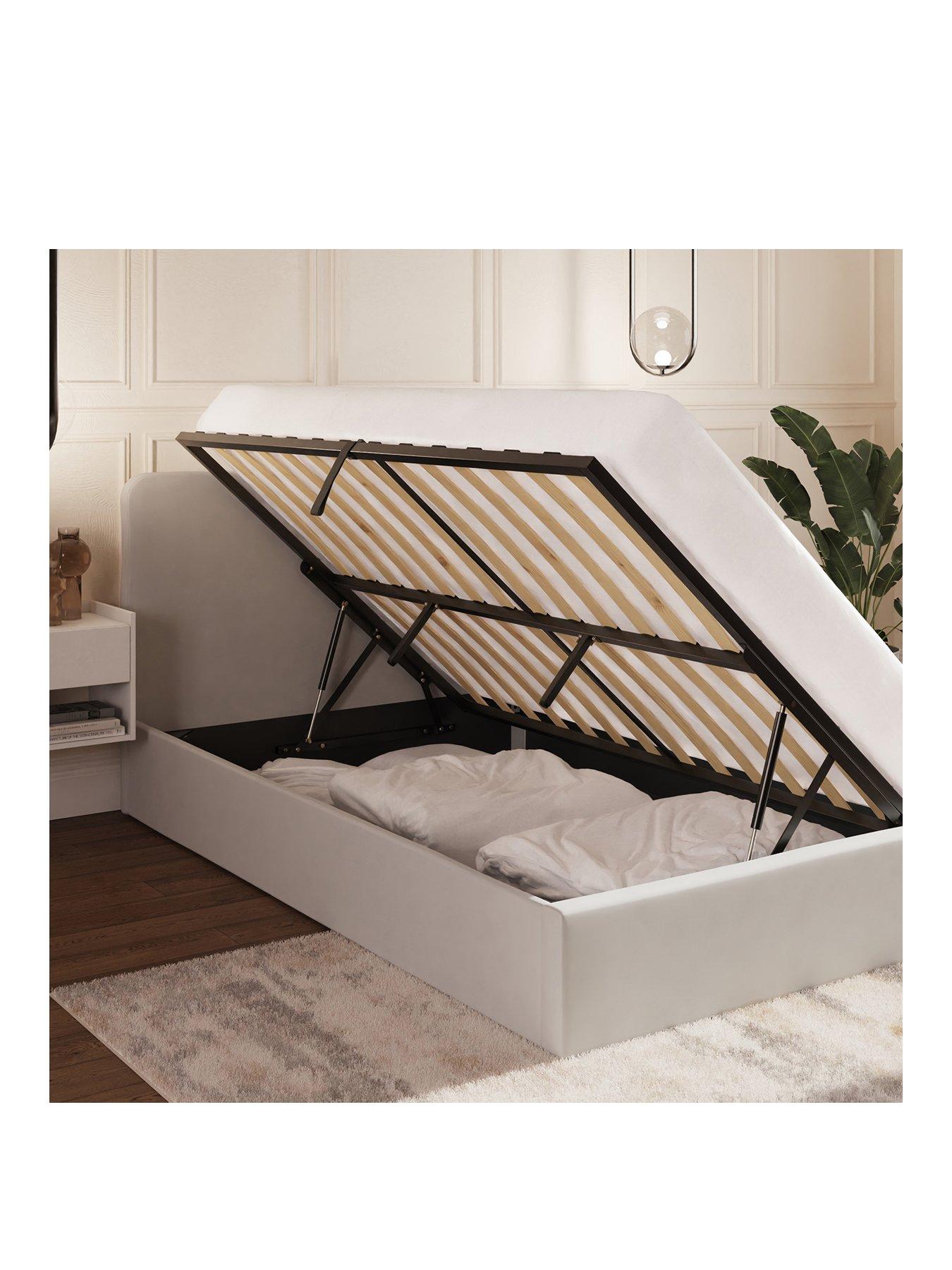  image of gfw-chiswick-side-lift-up-ottomannbspbed-with-mattress-options-buy-amp-save
