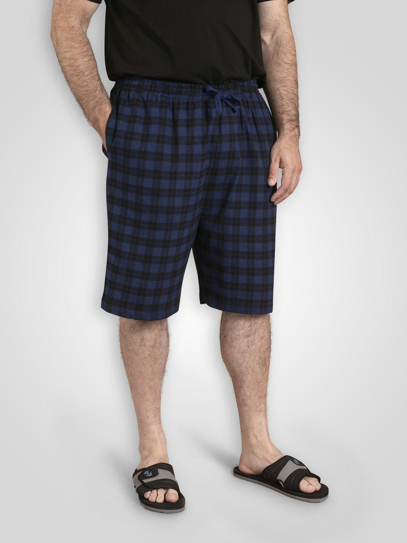 D555 Check Loungewear Bottoms - Navy