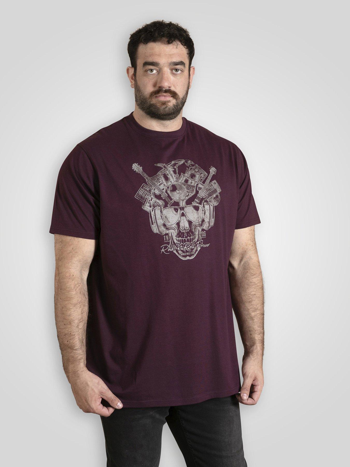 d555-rock-amp-roll-skull-printed-crew-neck-t-shirt-red