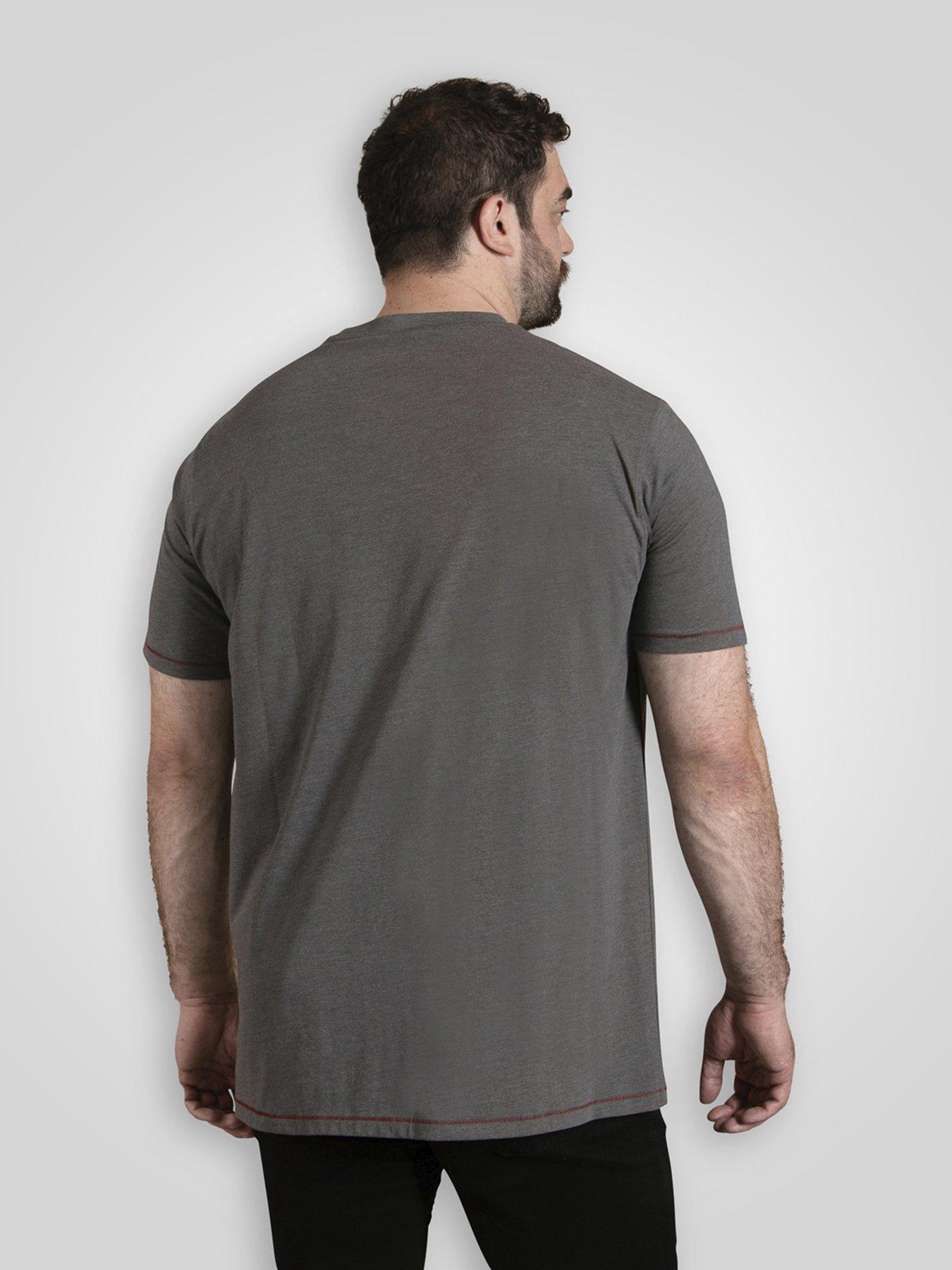  image of d555-official-acdc-black-ice-printed-crew-neck-t-shirt-grey