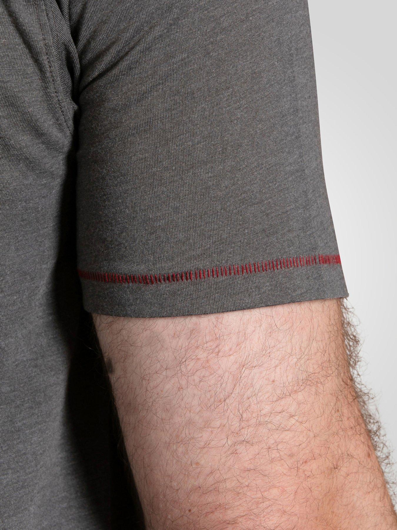  image of d555-official-acdc-black-ice-printed-crew-neck-t-shirt-grey