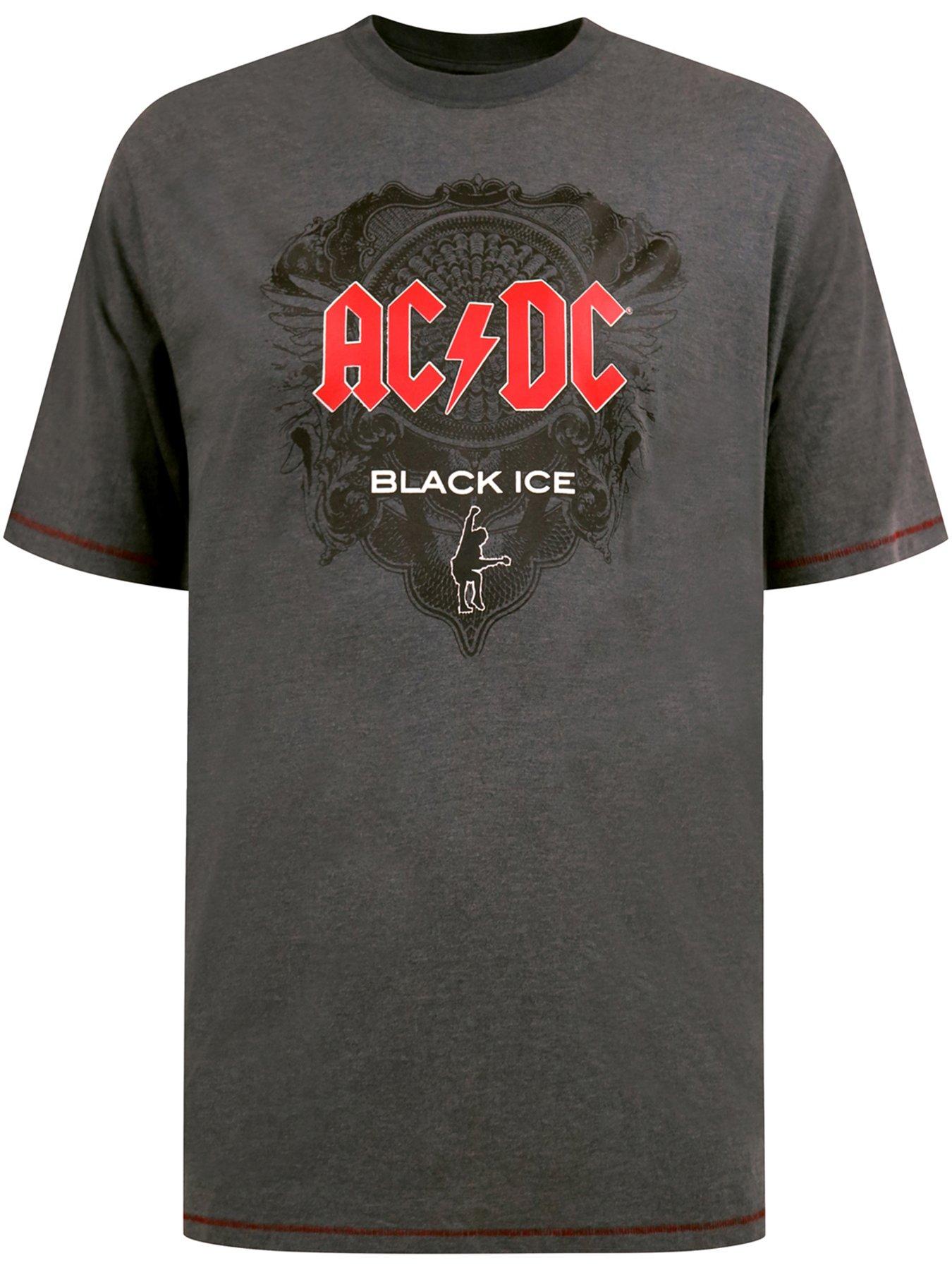 image of d555-official-acdc-black-ice-printed-crew-neck-t-shirt-grey