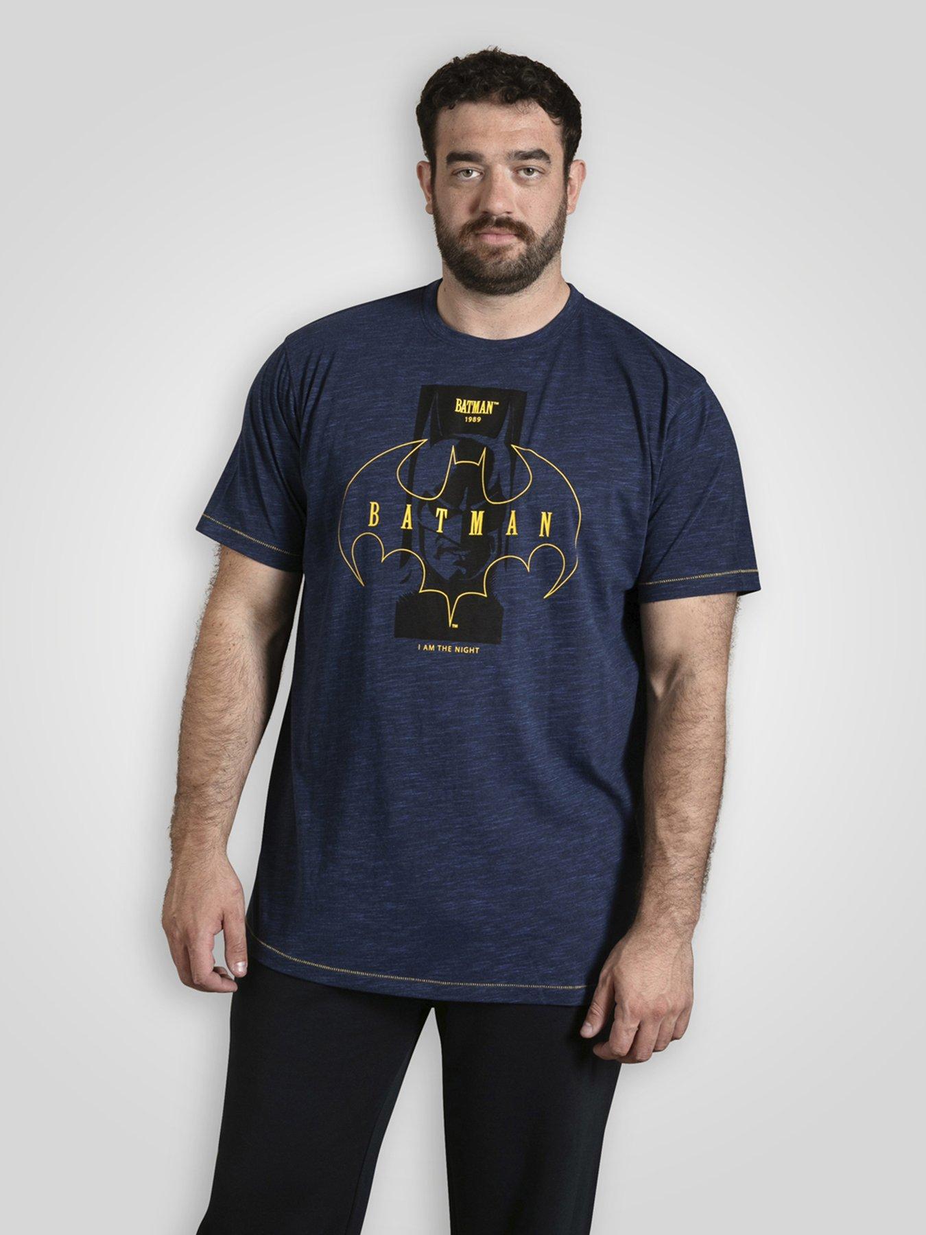 Image 1 of 6 of D555 Official Batman Printed T-Shirt - Blue