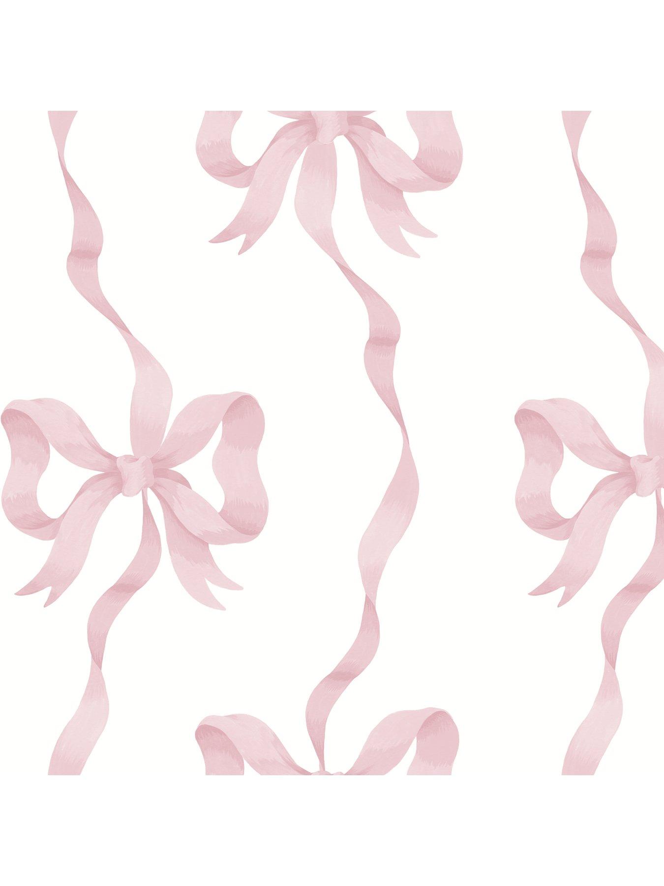  image of cath-kidston-ribbon-bow-pink-wallpaper