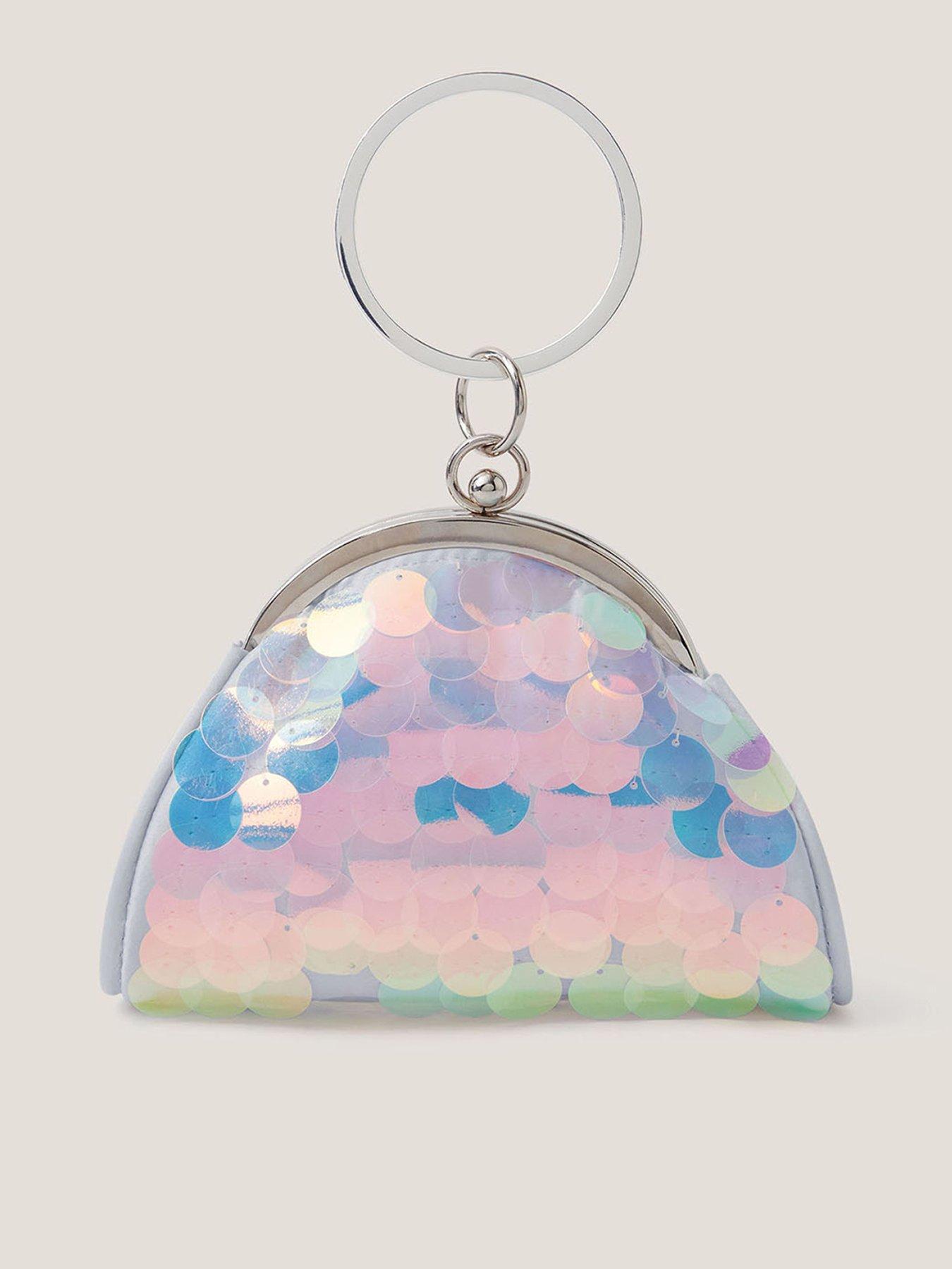 Image 1 of 4 of Monsoon Girls Frosted Sequin Bangle Bag - Blue