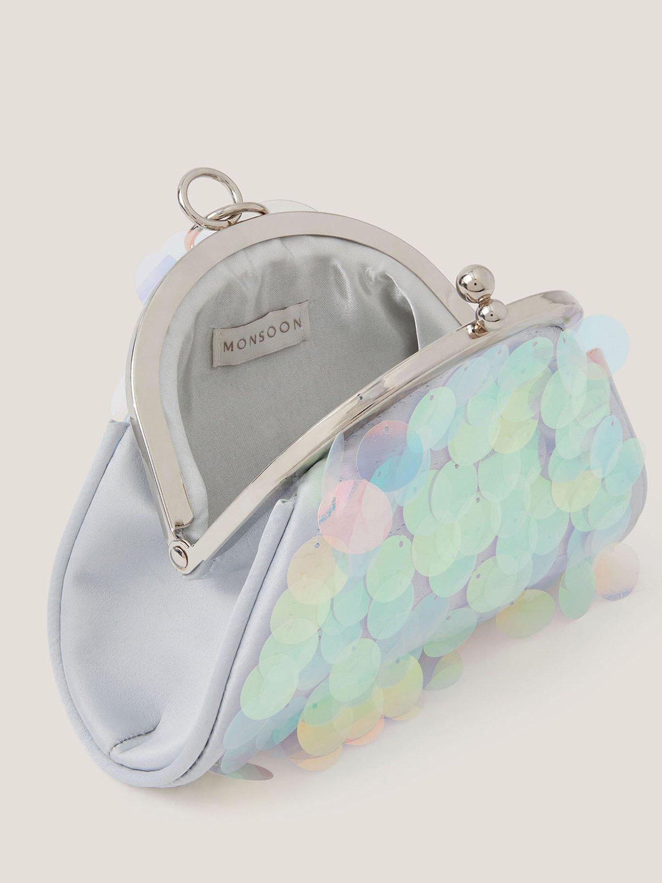 Image 3 of 4 of Monsoon Girls Frosted Sequin Bangle Bag - Blue