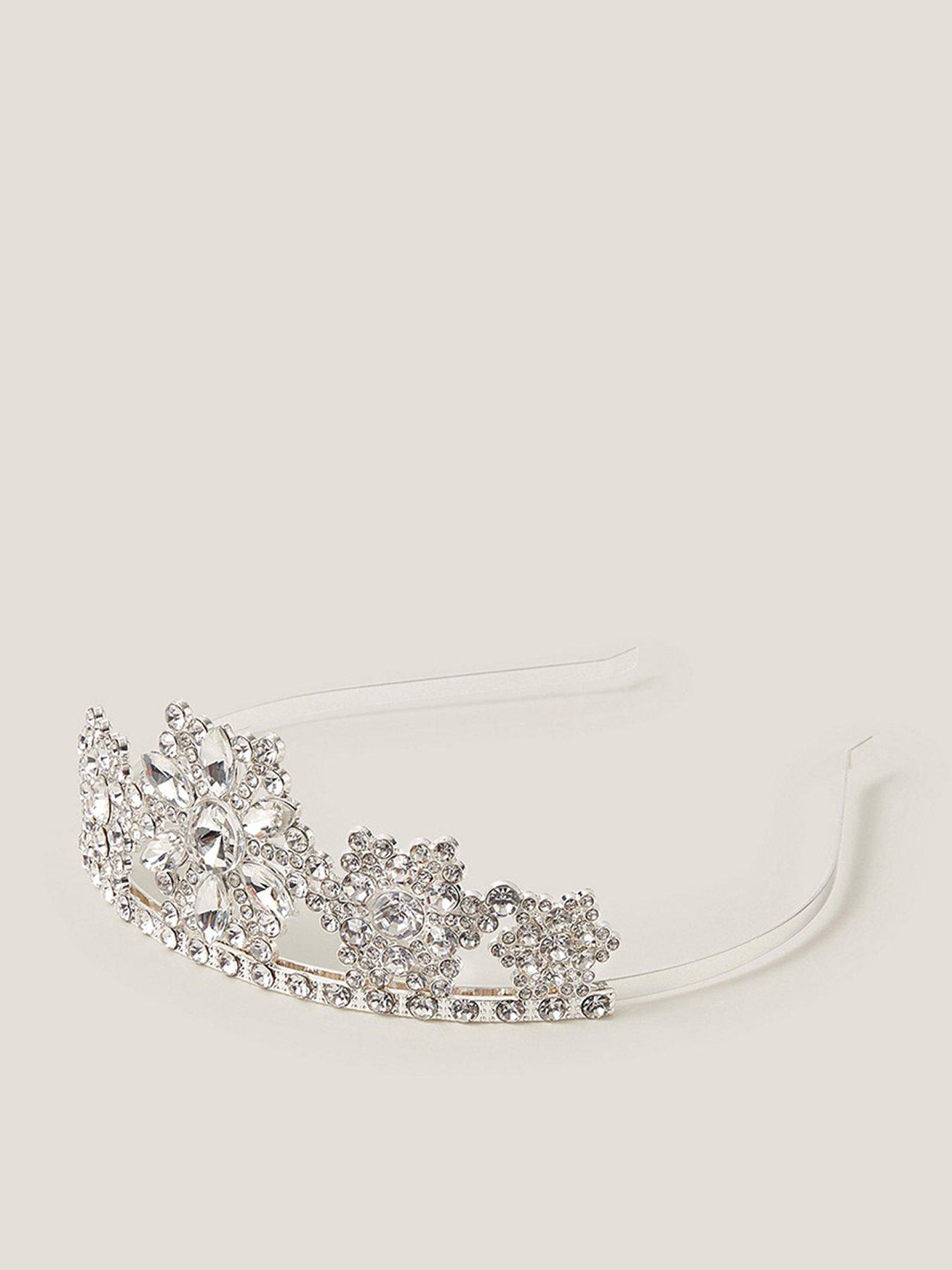 Monsoon Girls Snowflake Tiara - Silver