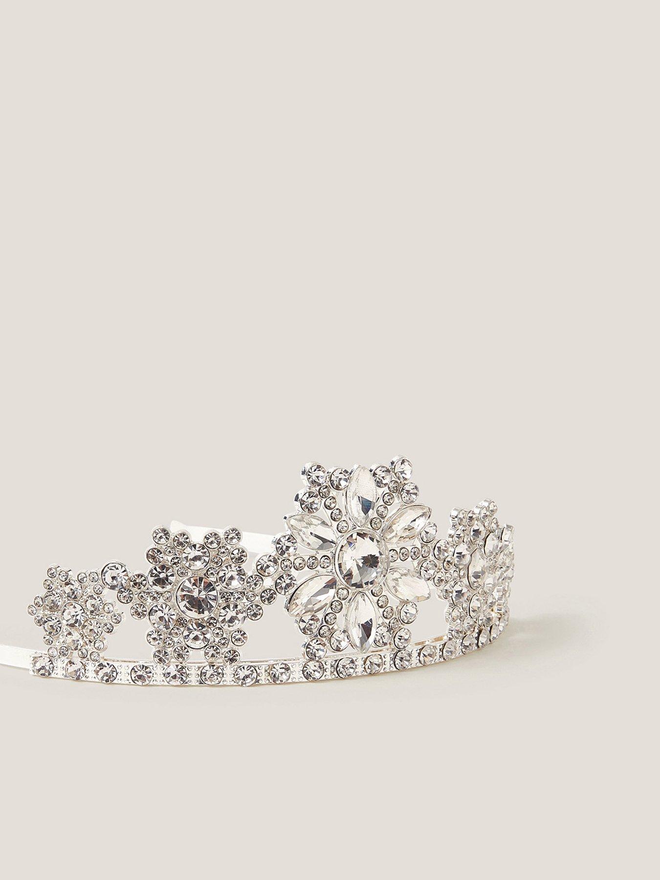  image of monsoon-girls-snowflake-tiara-silver