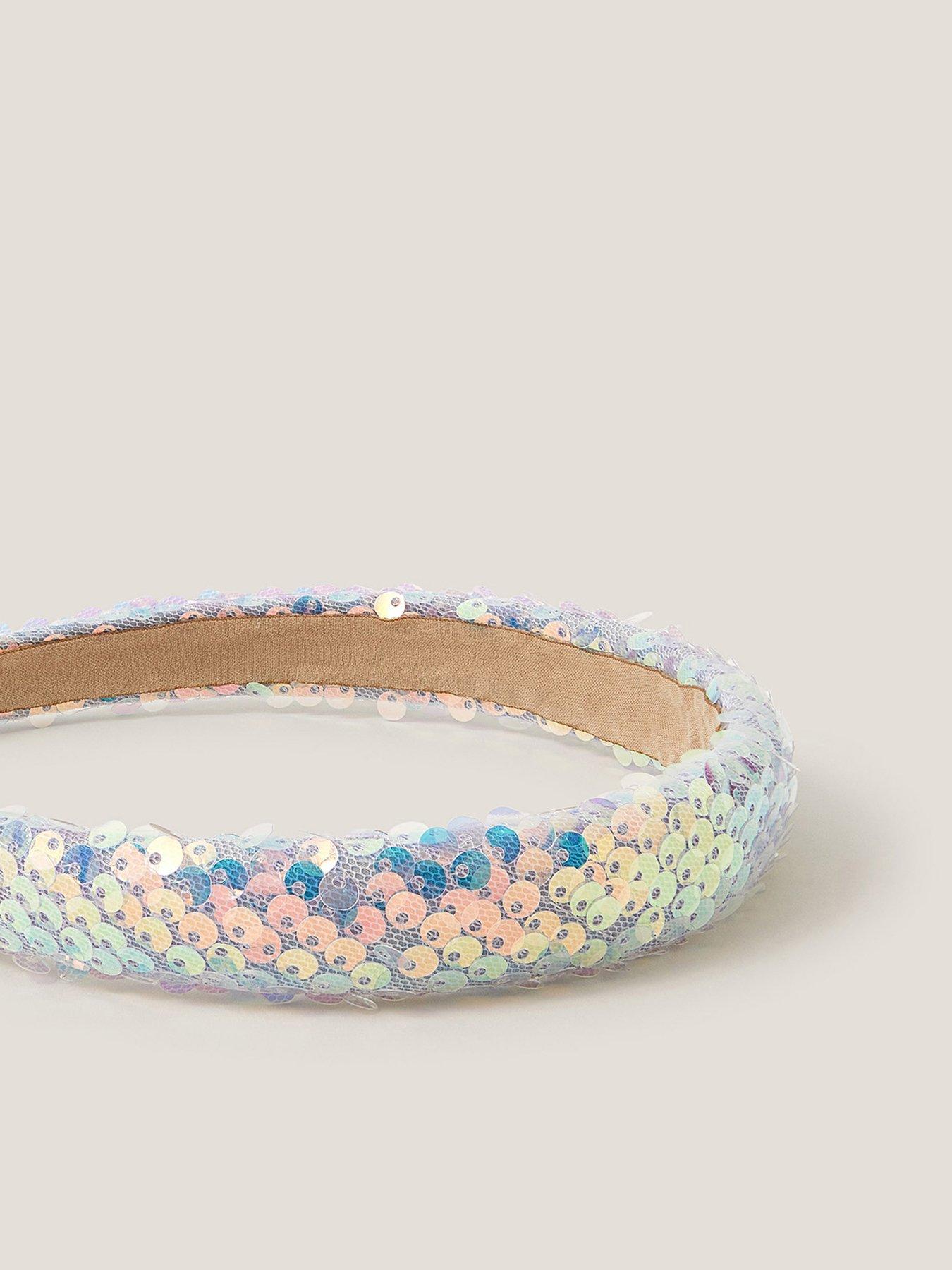  image of monsoon-girls-frosted-sequin-aliceband-multi