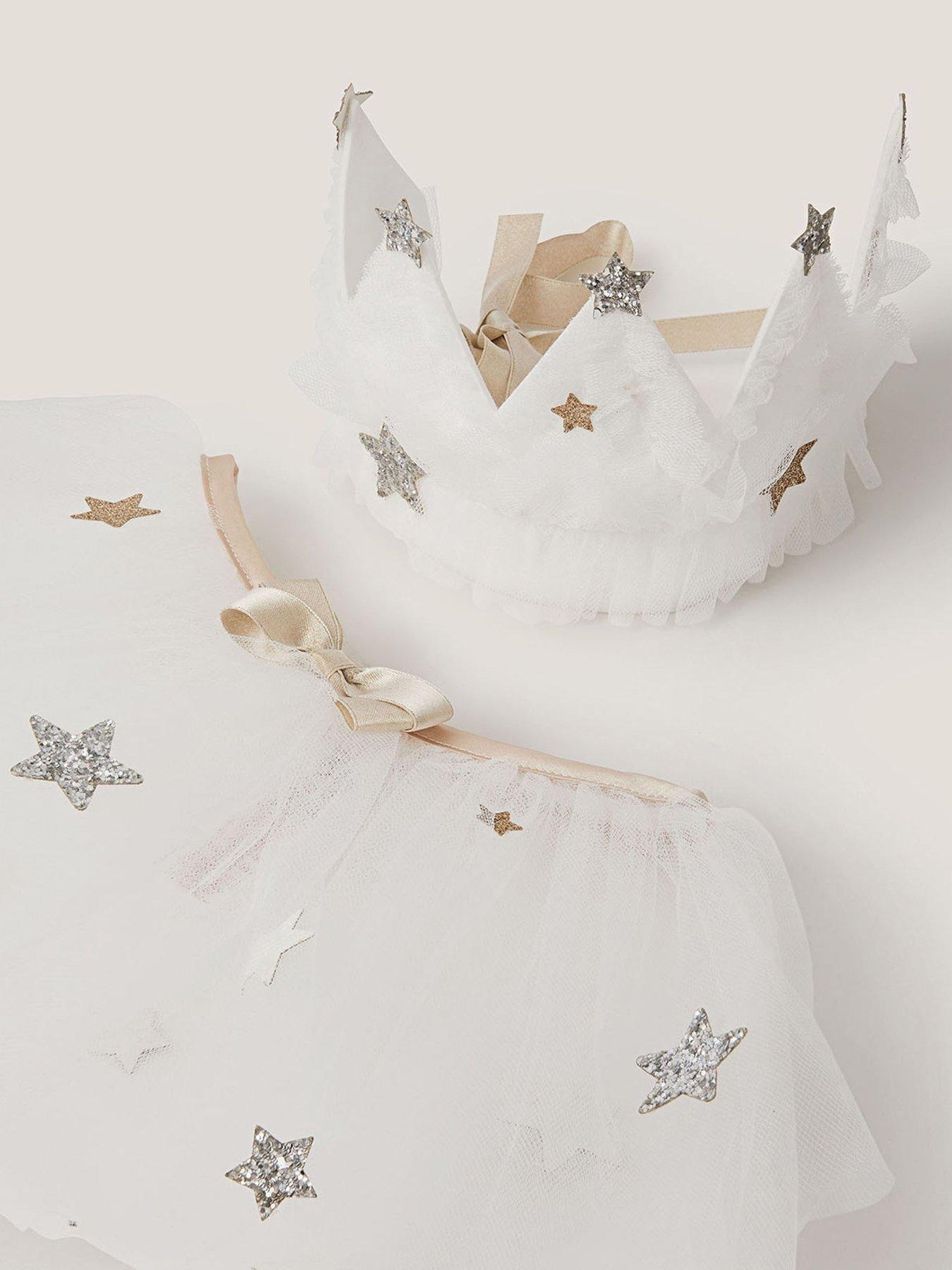  image of monsoon-girls-tallulah-tulle-dress-up-white