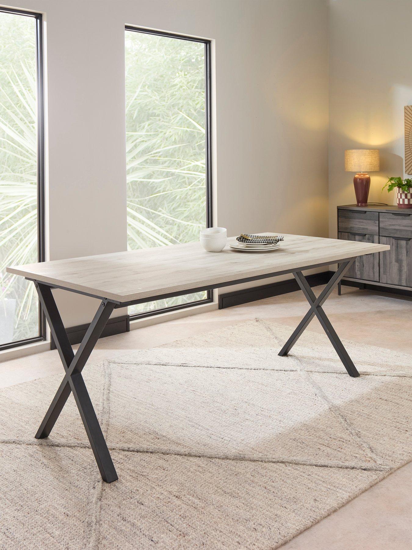 The Very Collection Harlem 180cm Grey Oak Dining Table