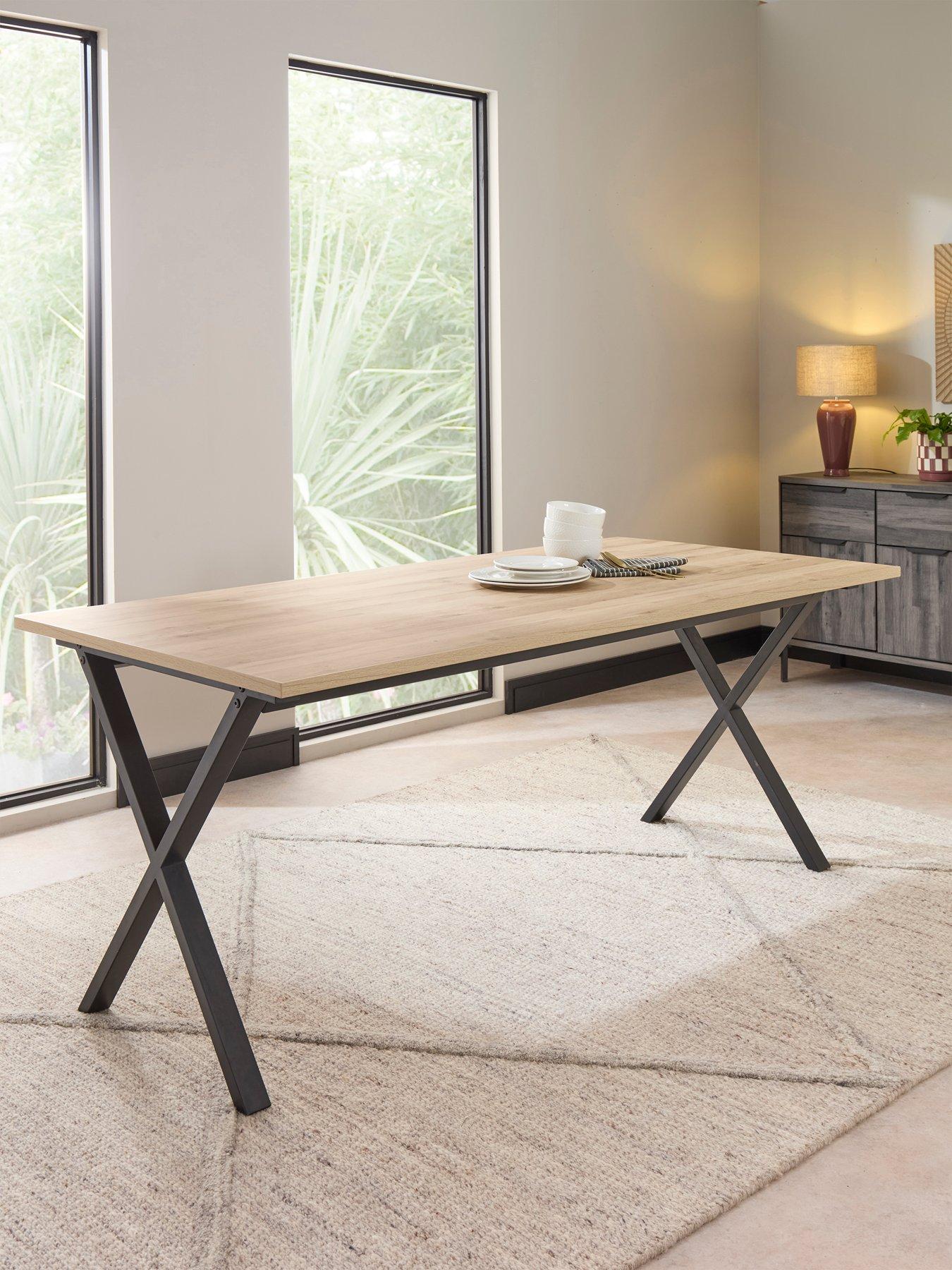 The Very Collection Harlem 180cm Light Oak Dining Table