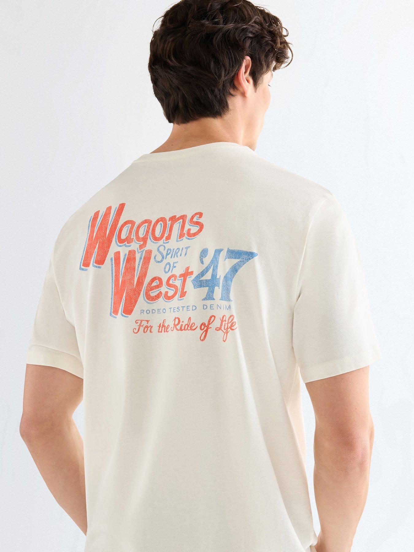 Wrangler Western Back Graphic T-Shirt - Off White