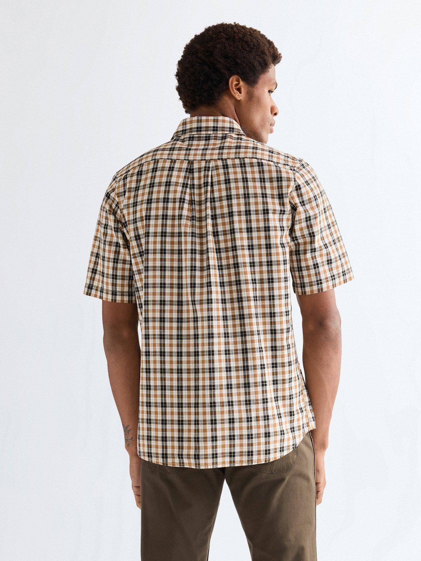 Image 2 of 5 of Wrangler Check Short Sleeve Shirt - Red