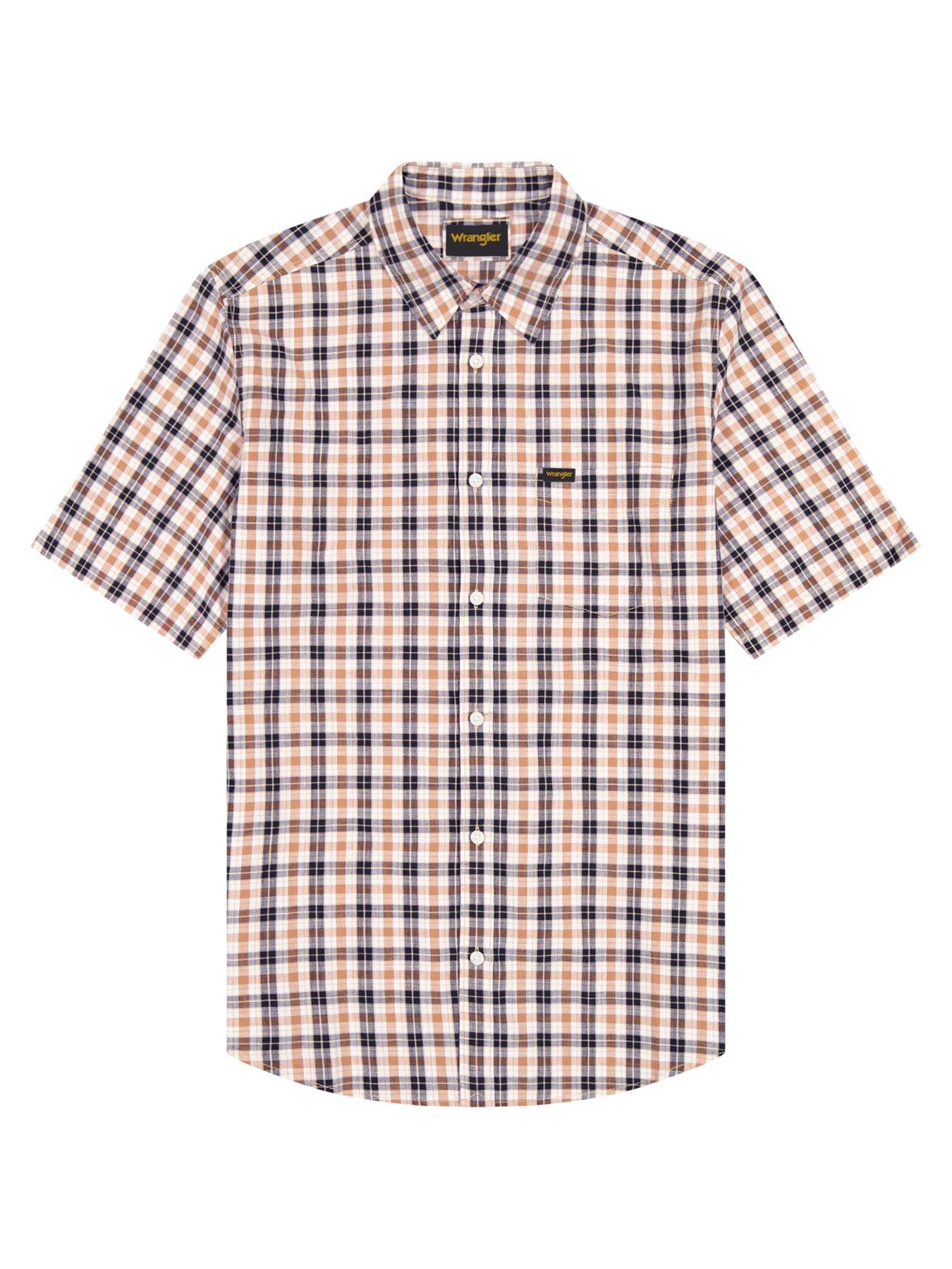 Image 5 of 5 of Wrangler Check Short Sleeve Shirt - Red
