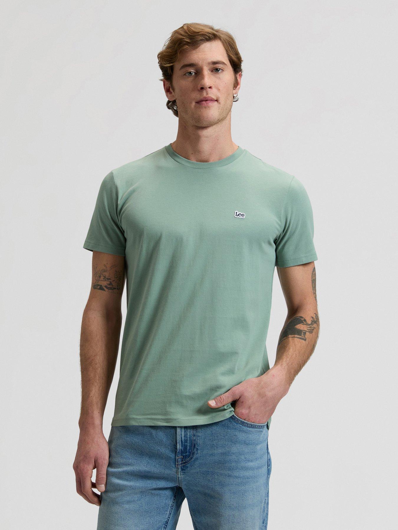 Image 1 of 6 of Lee Patch Logo T-Shirt - Light Green
