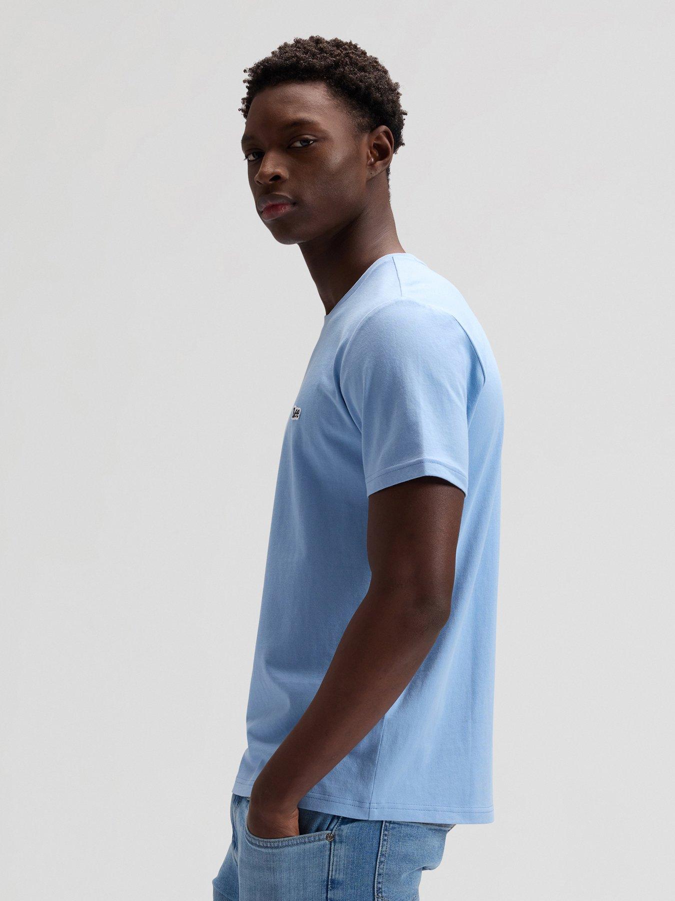 Image 4 of 6 of Lee Patch Logo T-Shirt - Light Blue