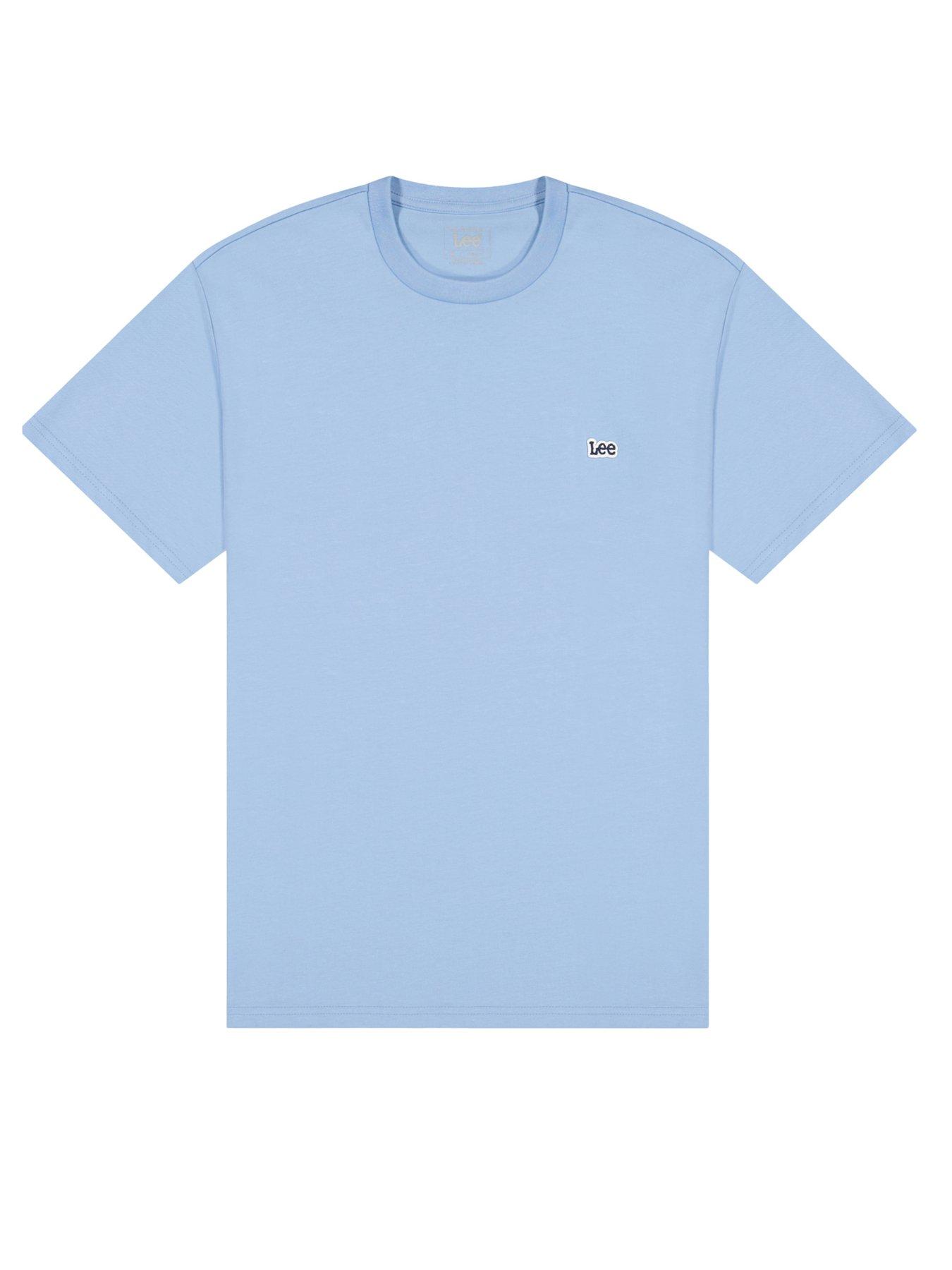 Image 6 of 6 of Lee Patch Logo T-Shirt - Light Blue