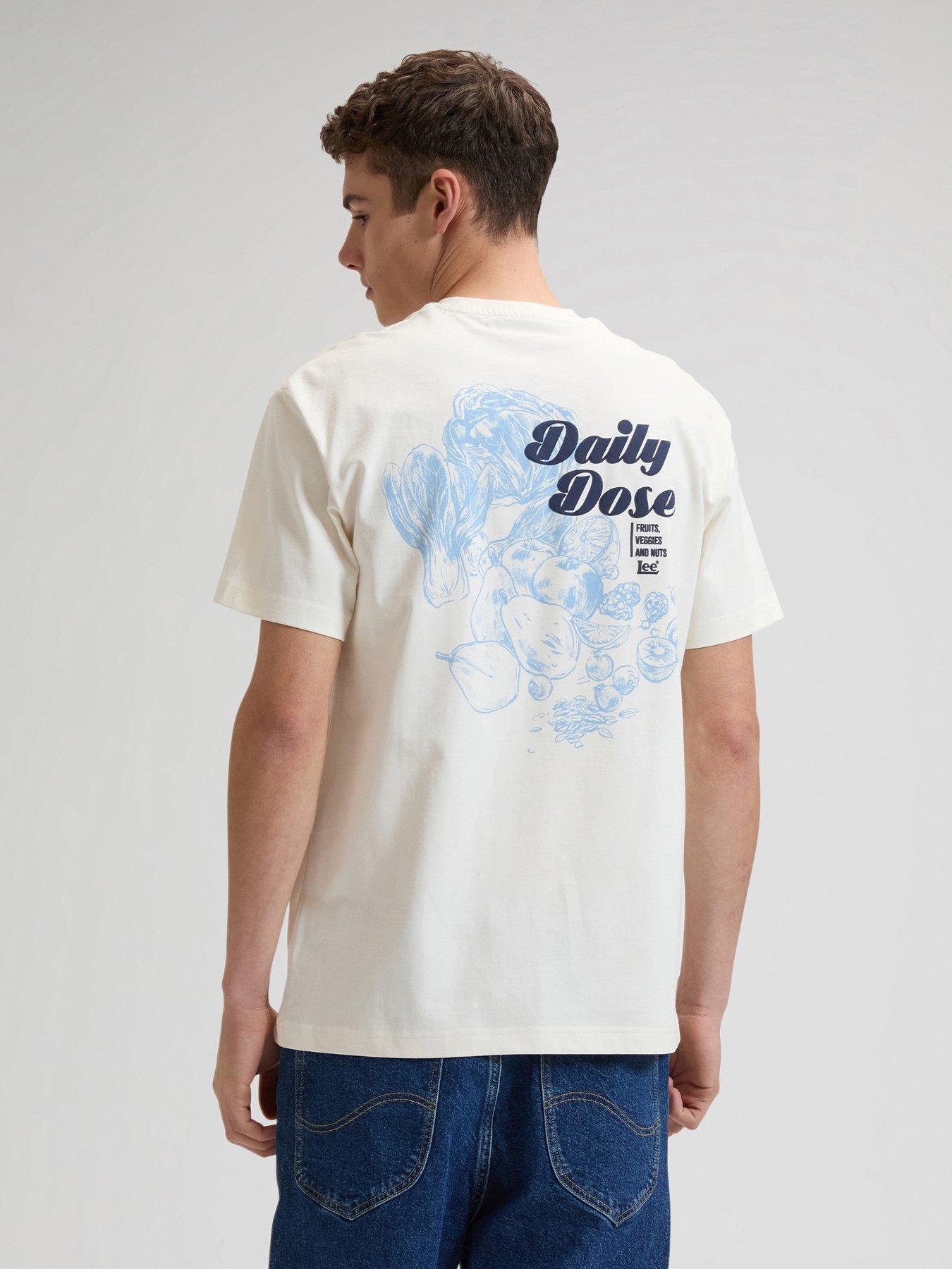 Lee Essential Back Graphic Relaxed Fit T-Shirt - Cream