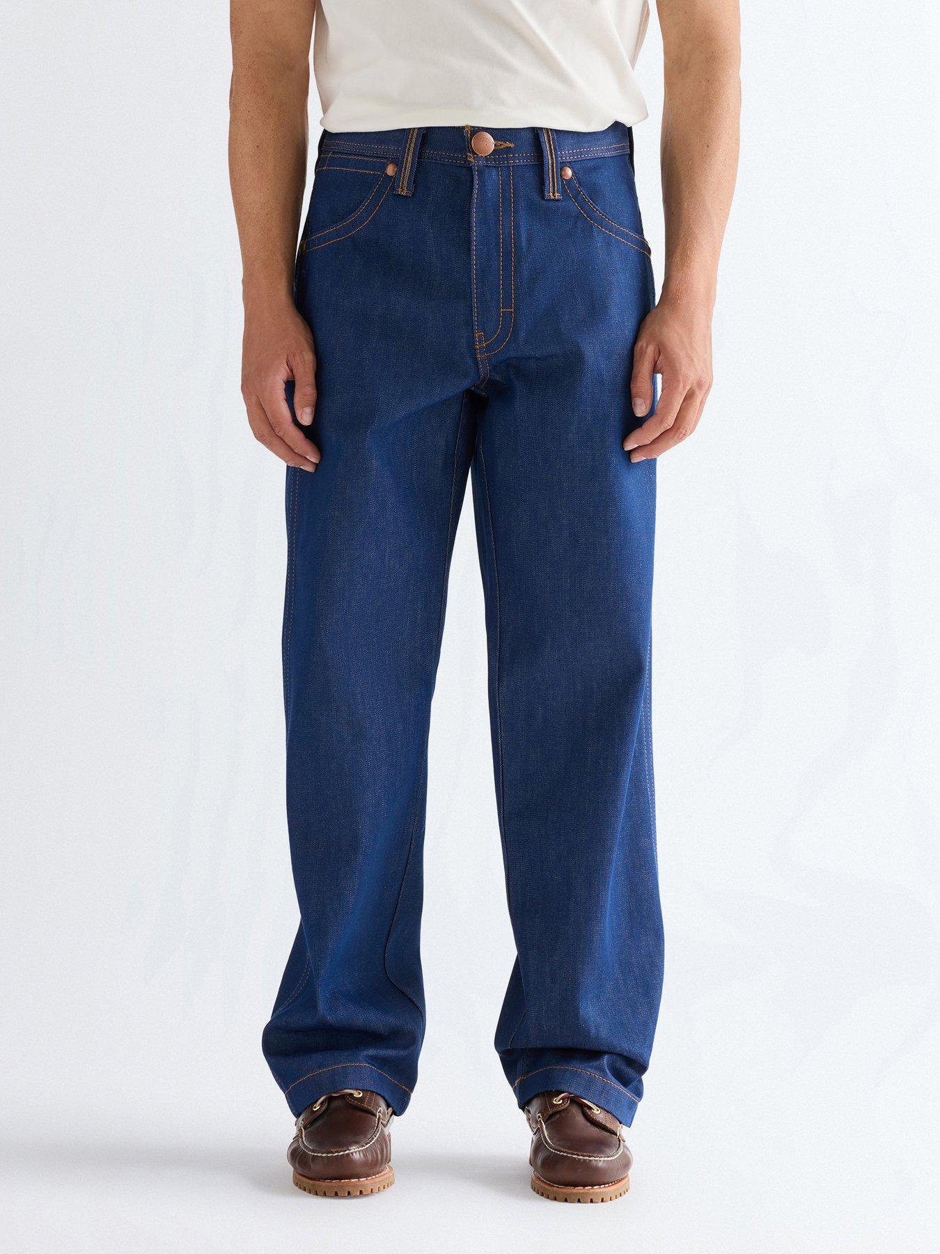  image of wrangler-super-bootcut-fit-jeans-blue