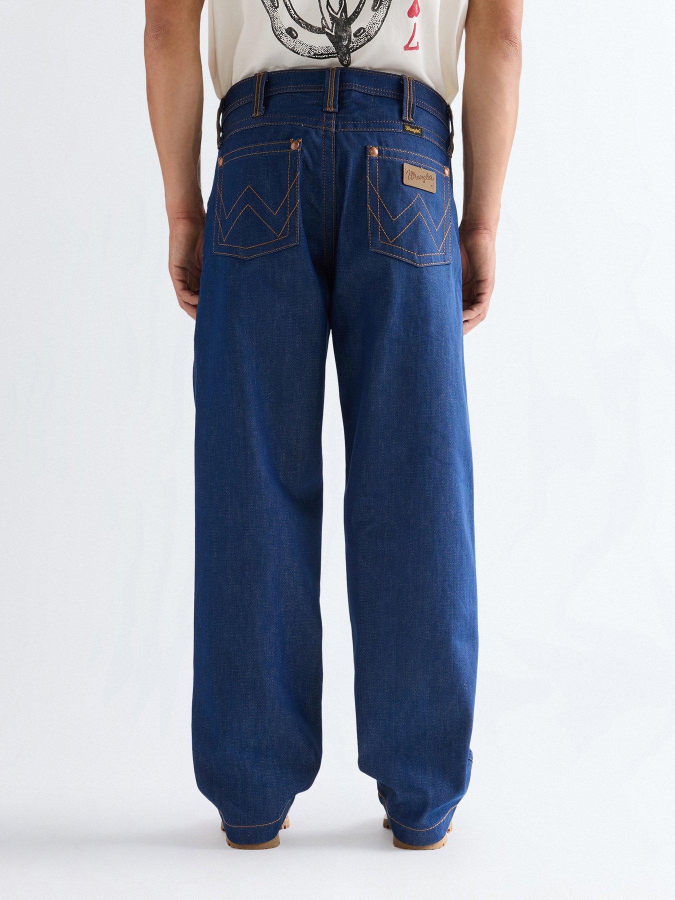  image of wrangler-super-bootcut-fit-jeans-blue