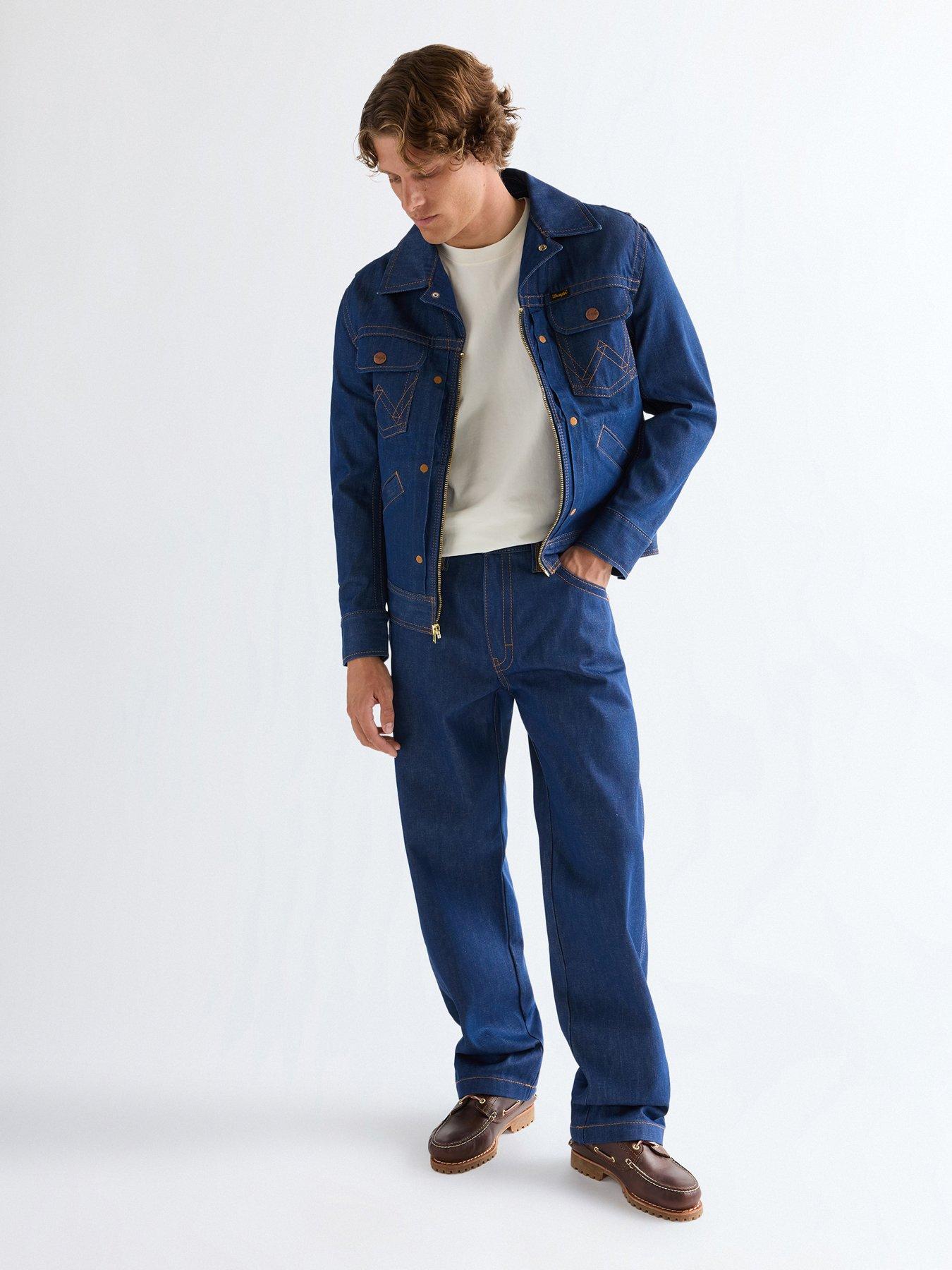  image of wrangler-super-bootcut-fit-jeans-blue
