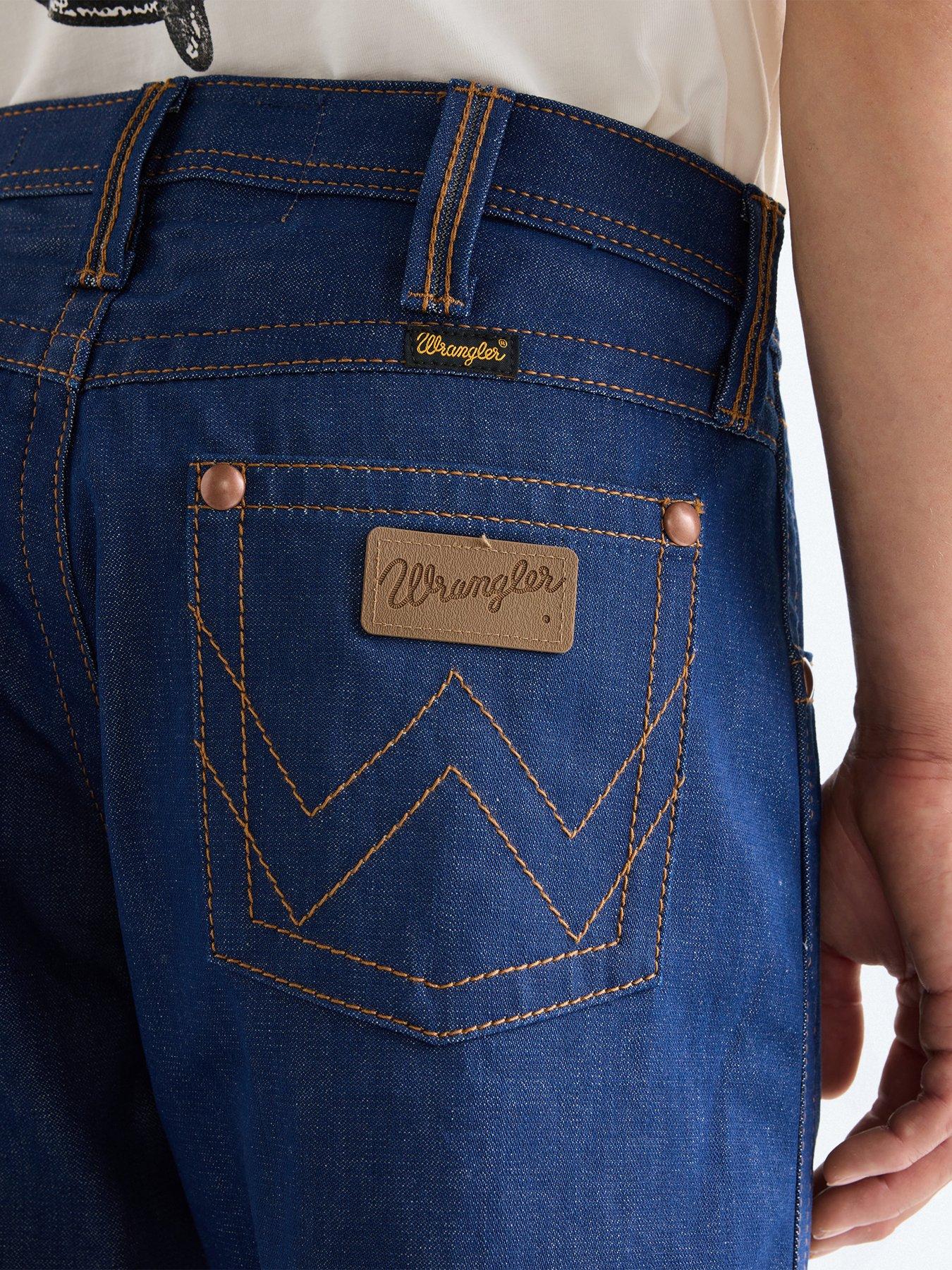  image of wrangler-super-bootcut-fit-jeans-blue