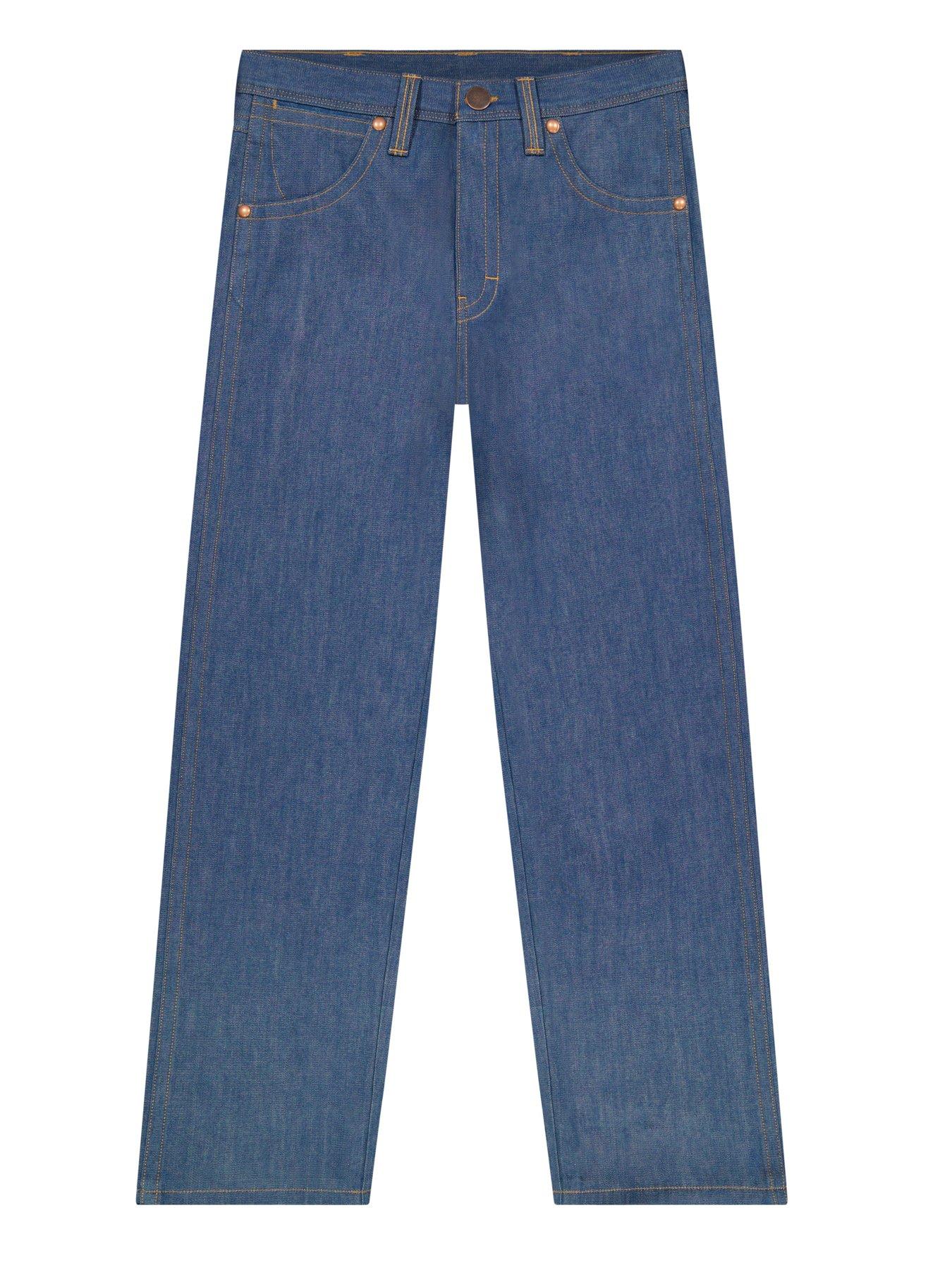  image of wrangler-super-bootcut-fit-jeans-blue