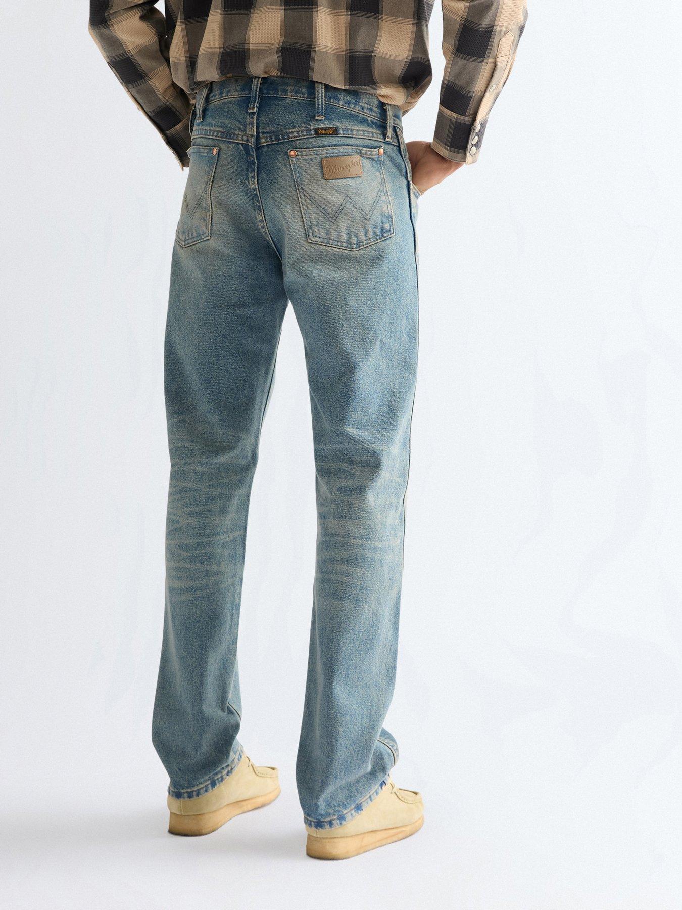  image of wrangler-13mwz-regular-straight-jeans-blue