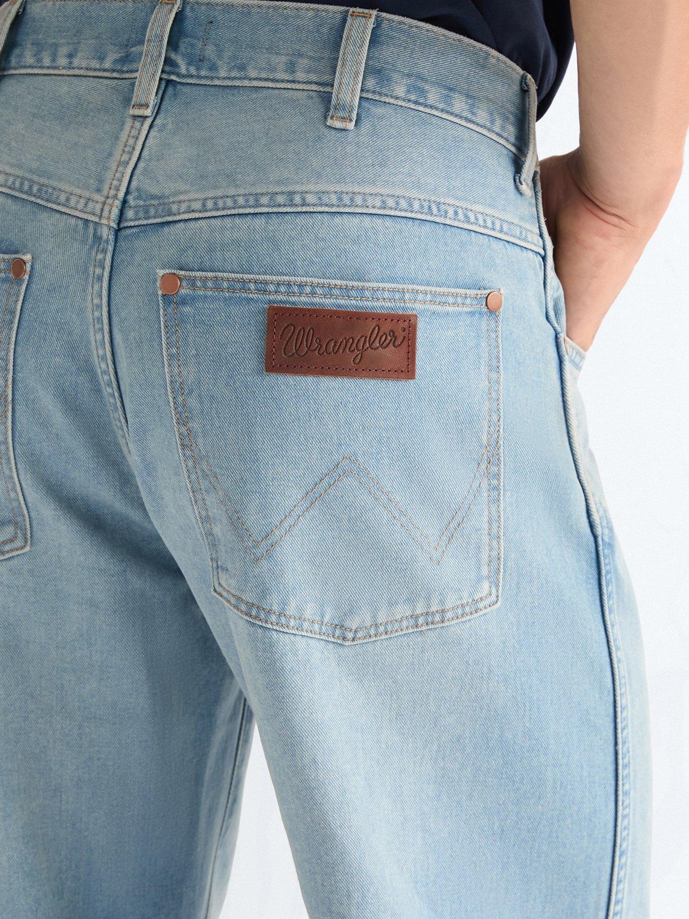Image 4 of 6 of Wrangler Loose Straight Fit Jeans - Light Blue
