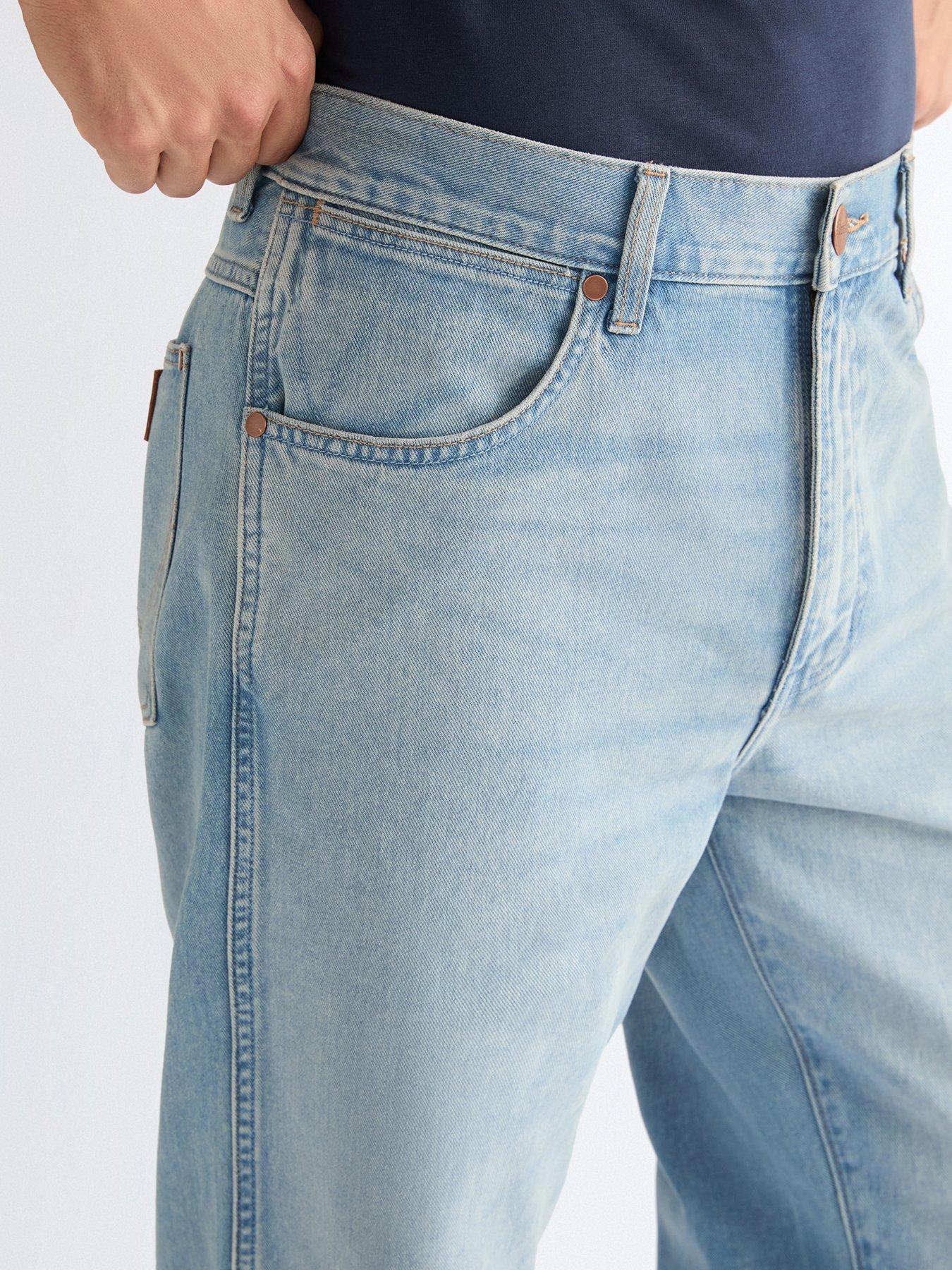 Image 5 of 6 of Wrangler Loose Straight Fit Jeans - Light Blue