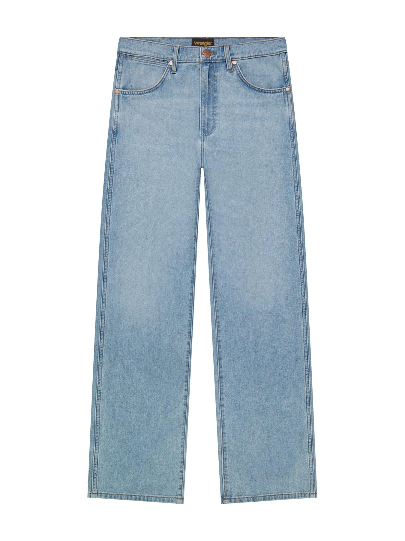 Image 6 of 6 of Wrangler Loose Straight Fit Jeans - Light Blue