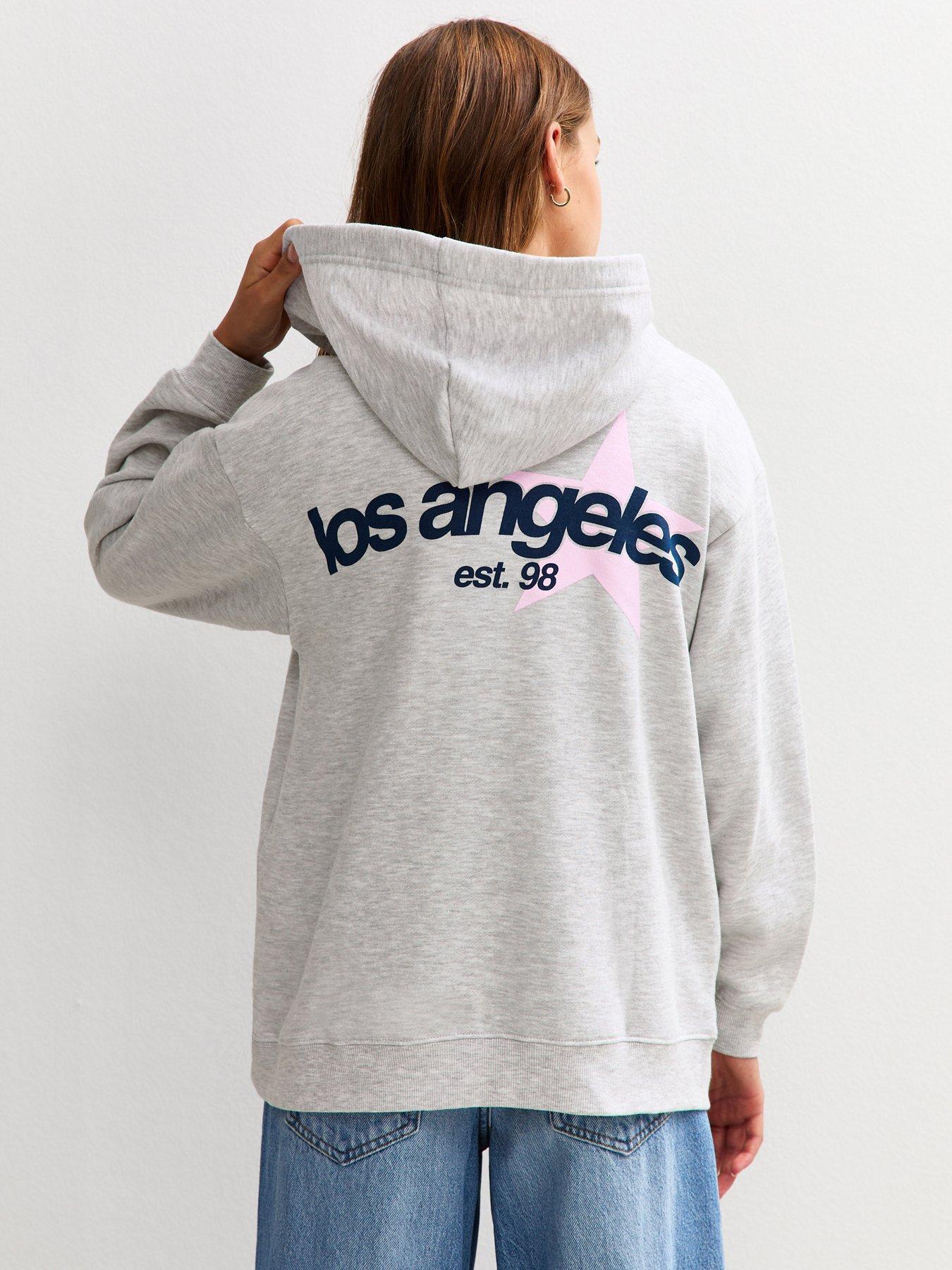 new-look-915-girls-mid-star-98-print-hoodie-grey