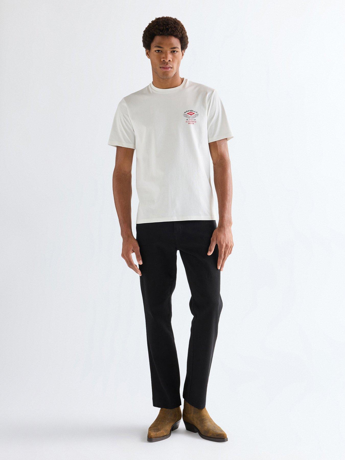 Image 3 of 6 of Wrangler Small Americana Logo T-Shirt - Off White