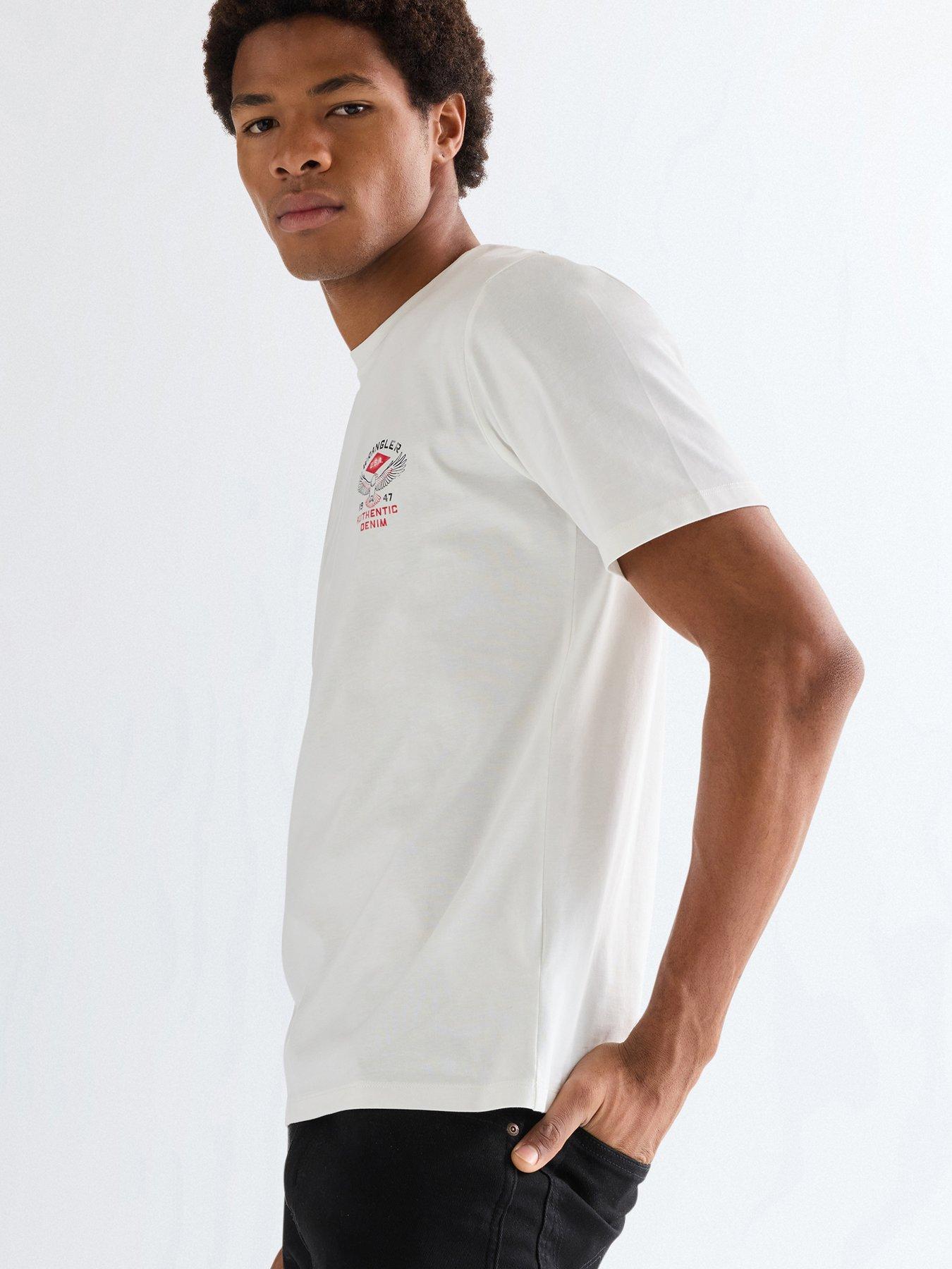 Image 5 of 6 of Wrangler Small Americana Logo T-Shirt - Off White