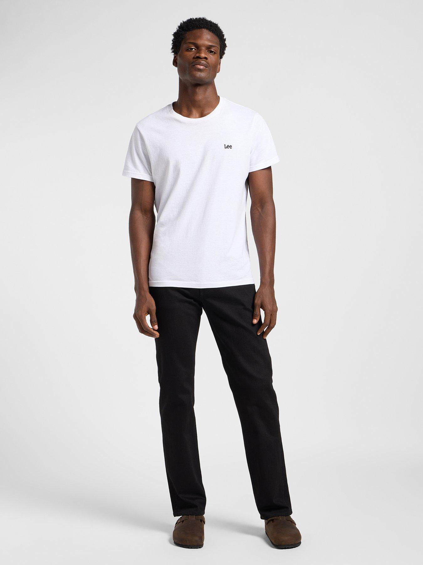  image of lee-west-regular-straight-fit-jeans-black