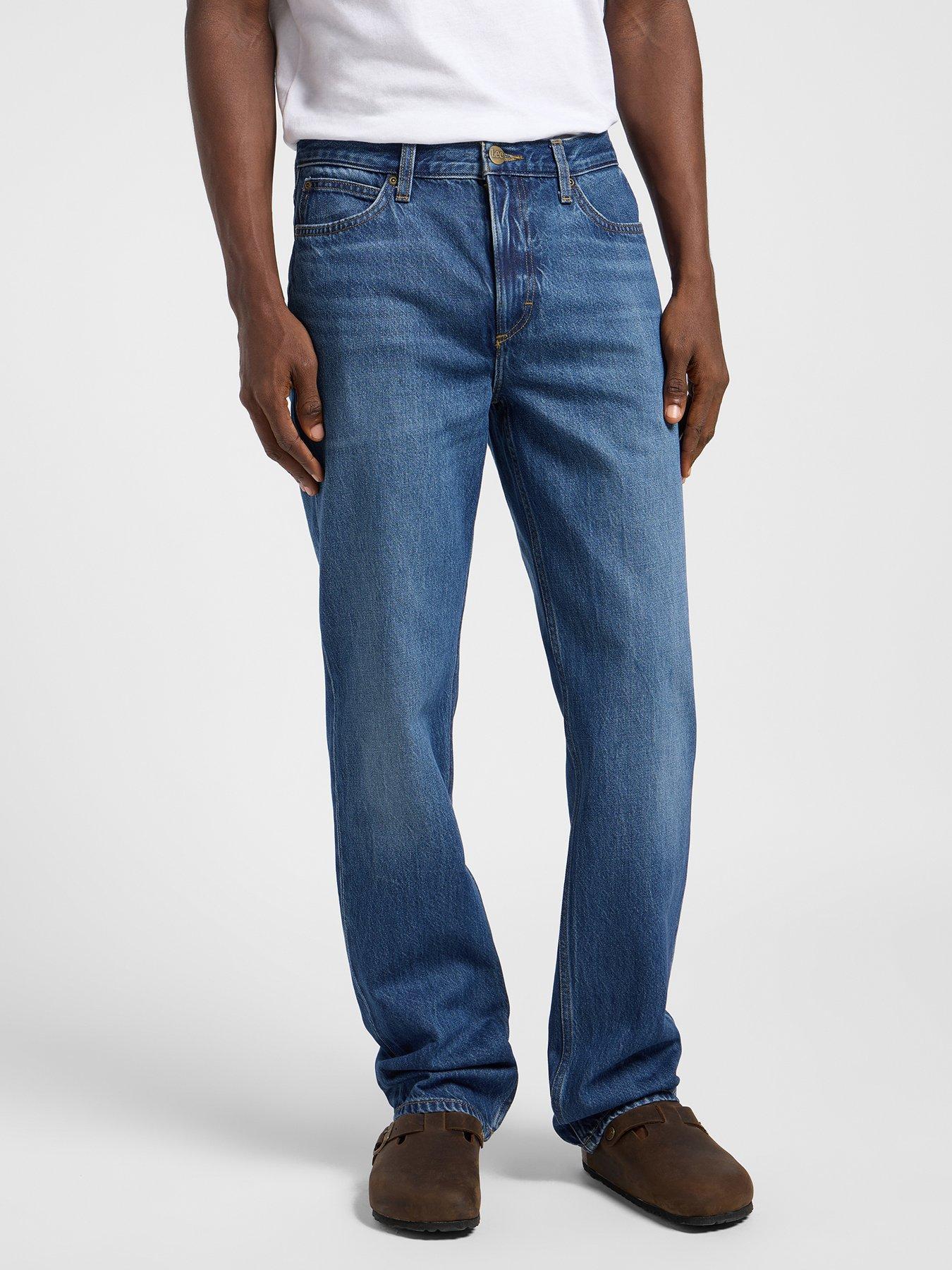  image of lee-west-regular-straight-fit-jeans-blue