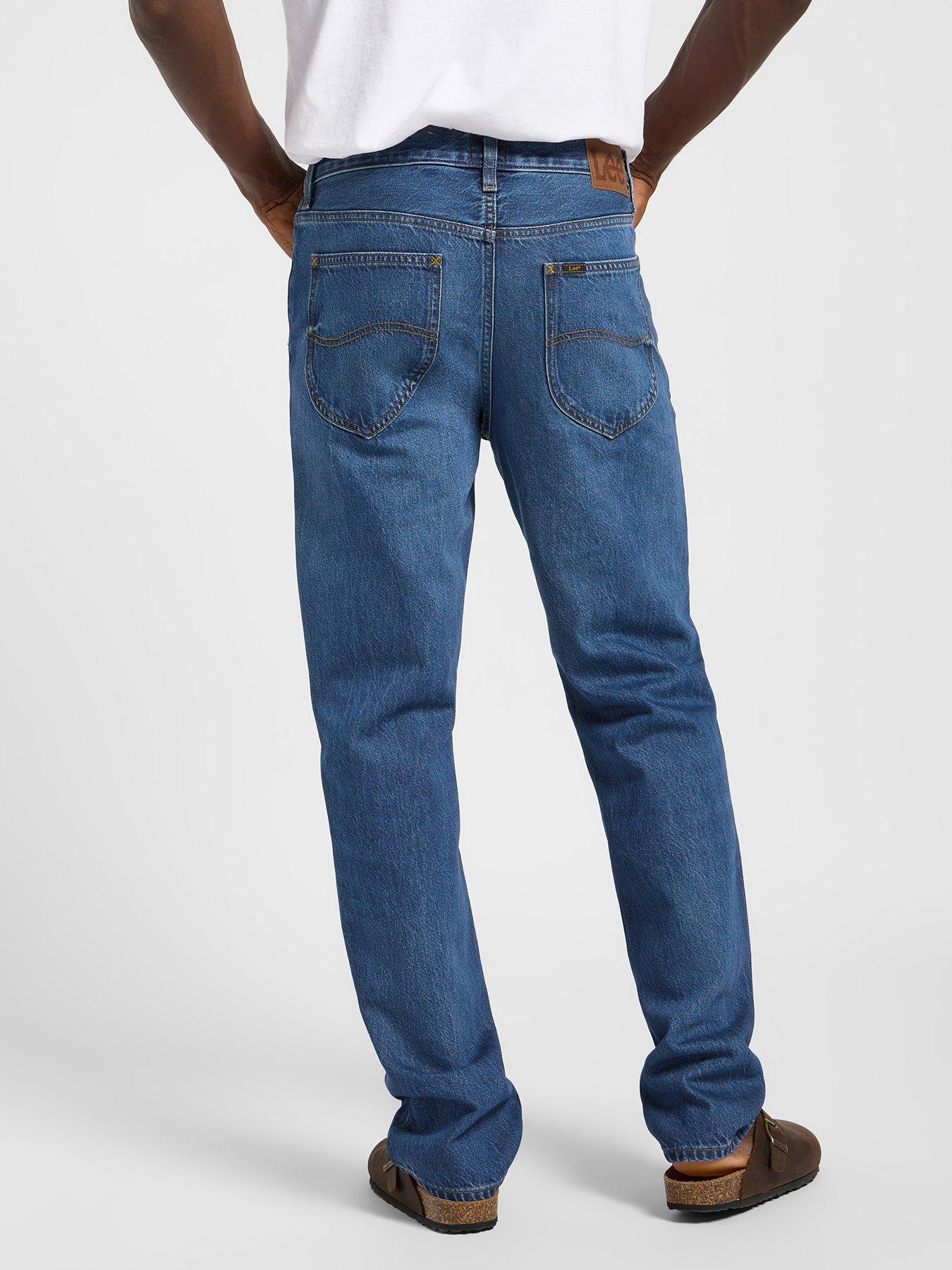  image of lee-west-regular-straight-fit-jeans-blue