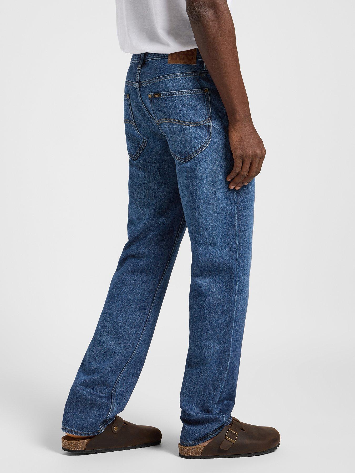  image of lee-west-regular-straight-fit-jeans-blue