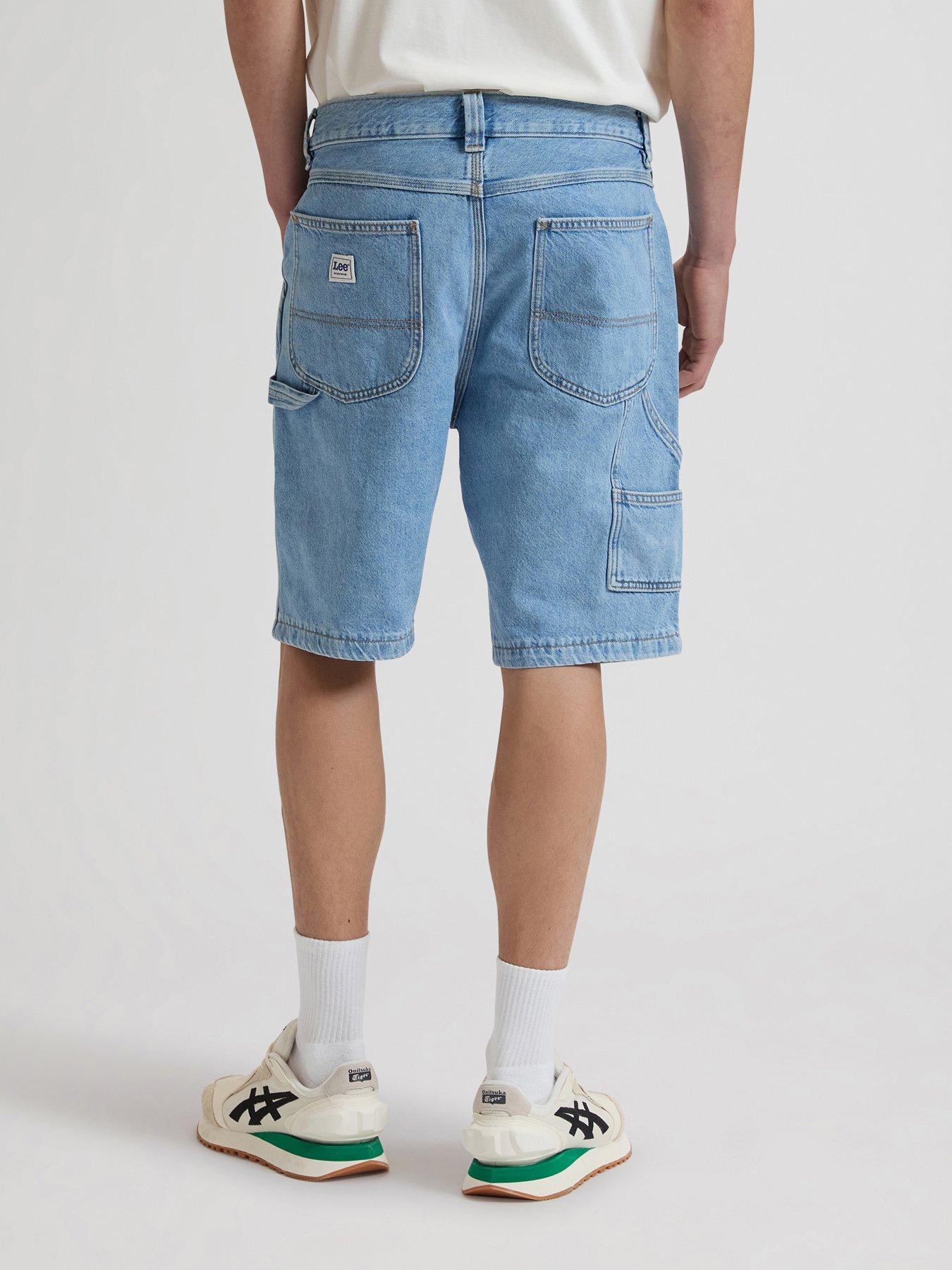 Image 2 of 6 of Lee Carpenter Relaxed Fit Shorts - Light Blue