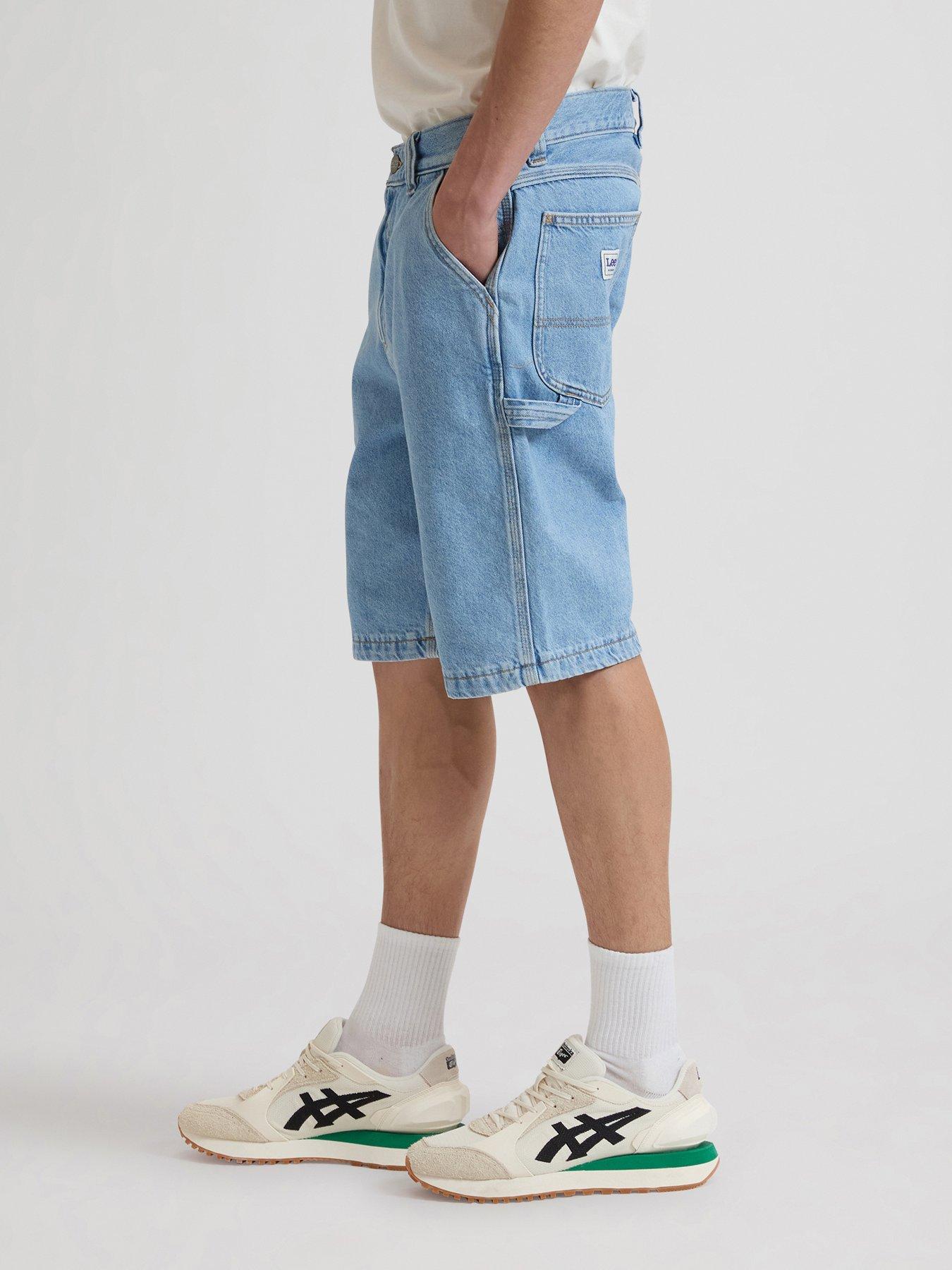 Image 4 of 6 of Lee Carpenter Relaxed Fit Shorts - Light Blue