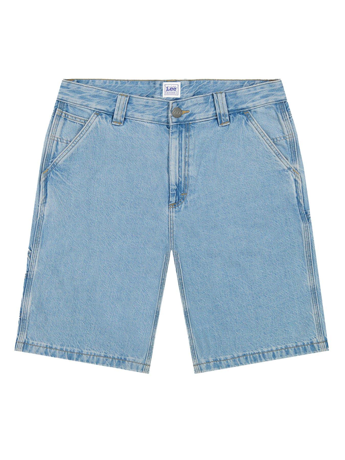 Image 6 of 6 of Lee Carpenter Relaxed Fit Shorts - Light Blue