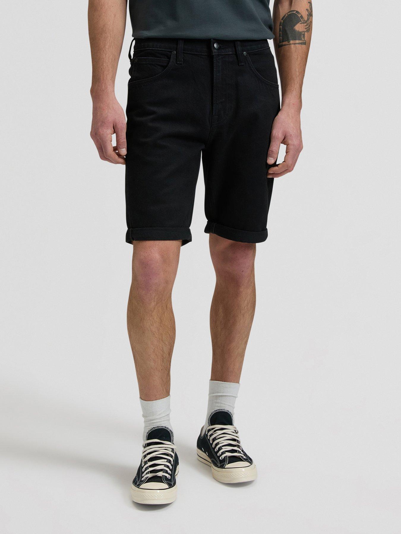 Image 1 of 6 of Lee 5 Pocket Denim Shorts - Black