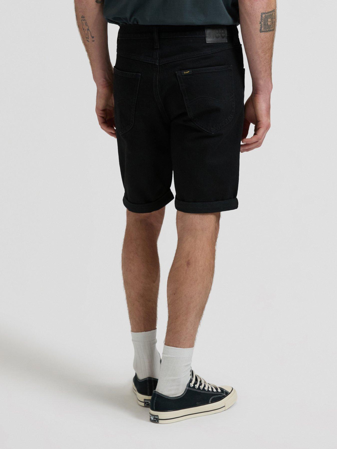 Image 2 of 6 of Lee 5 Pocket Denim Shorts - Black