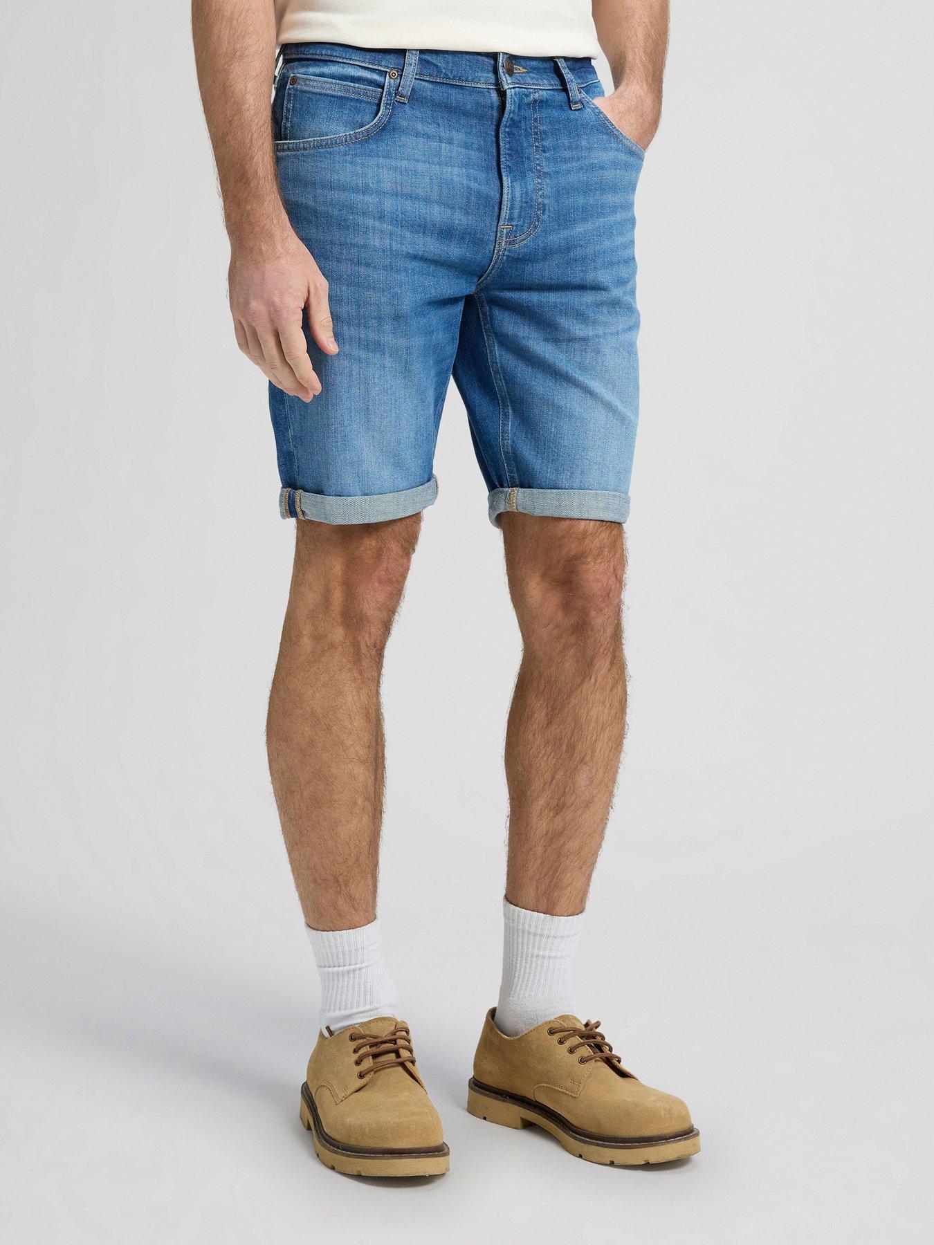 Image 1 of 5 of Lee 5 Pocket Denim Shorts - Blue