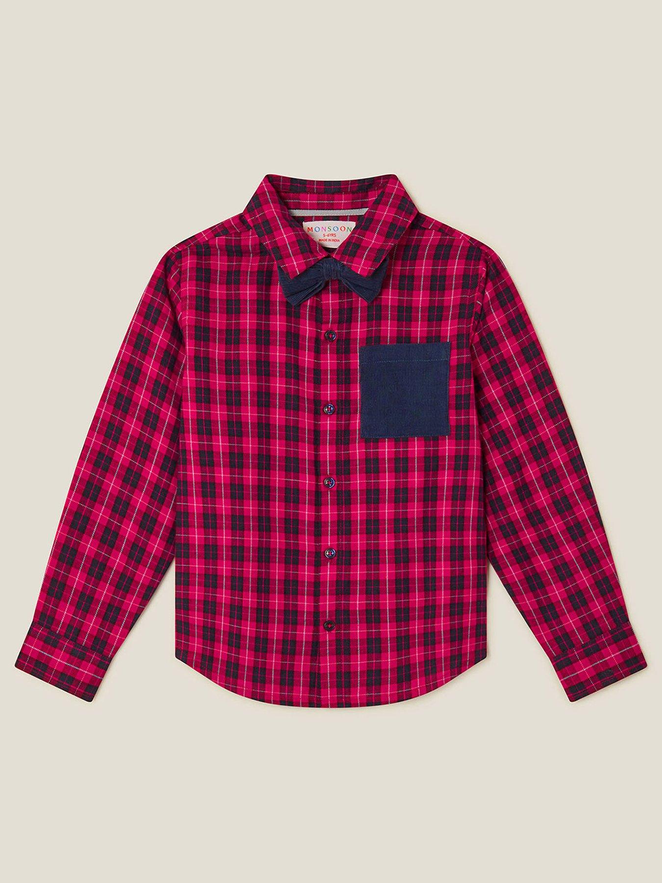 monsoon-boys-tartan-shirt-with-bow-tie-red