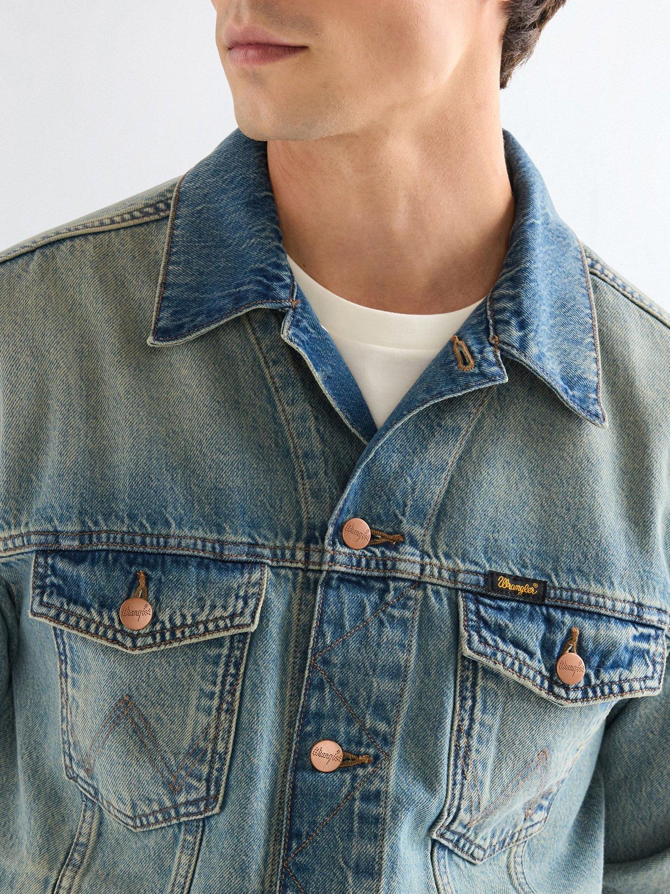 Image 4 of 6 of Wrangler Anti Fit Denim Jacket - Blue